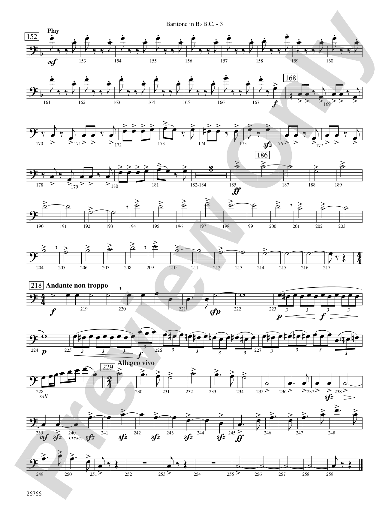 A Christmas Festival: (wp) B-flat Baritone B.C.