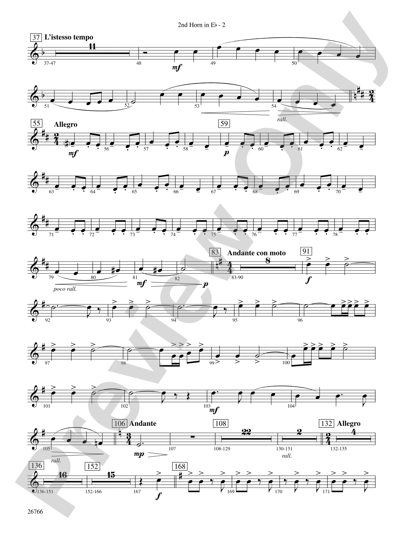 A Christmas Festival: (wp) 2nd Horn in E-flat