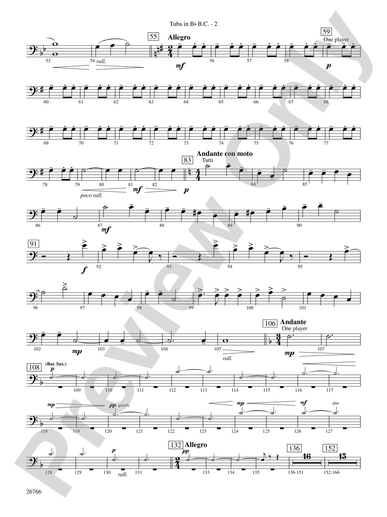 A Christmas Festival: (wp) B-flat Tuba B.C.