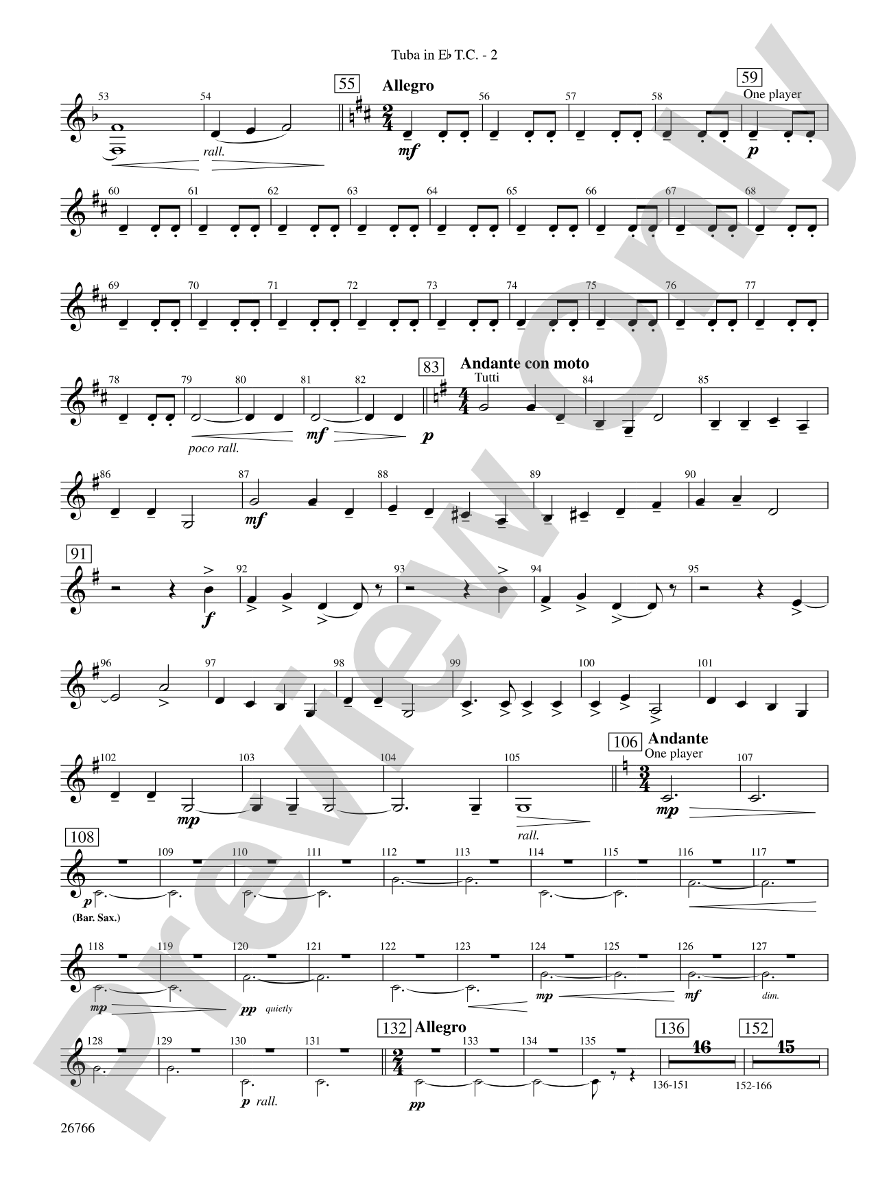 A Christmas Festival: (wp) E-flat Tuba T.C.