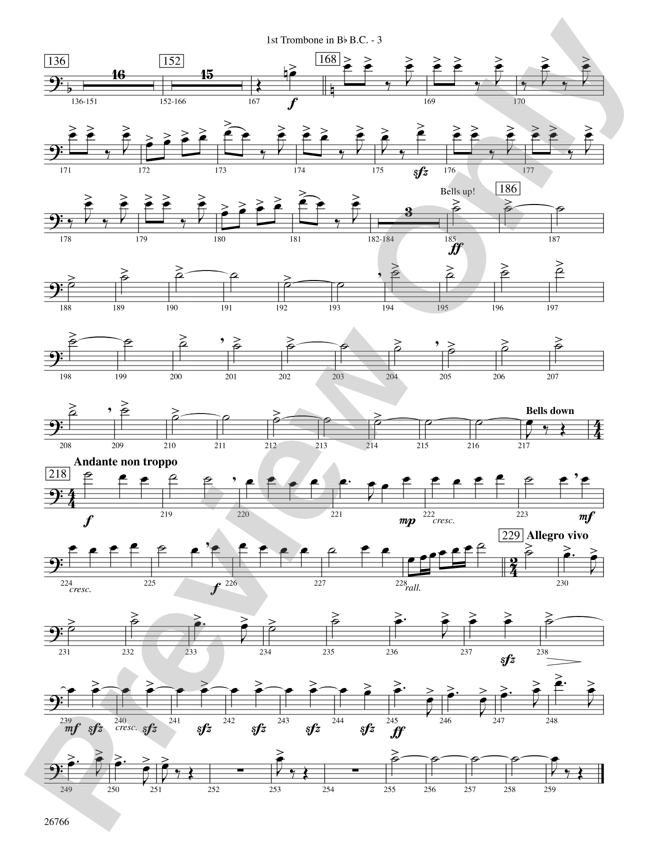 A Christmas Festival: (wp) 1st B-flat Trombone B.C.