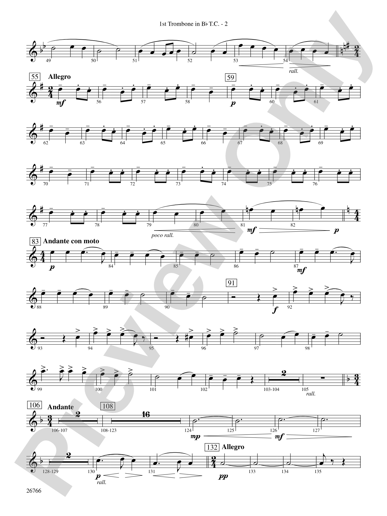 A Christmas Festival: (wp) 1st B-flat Trombone T.C.