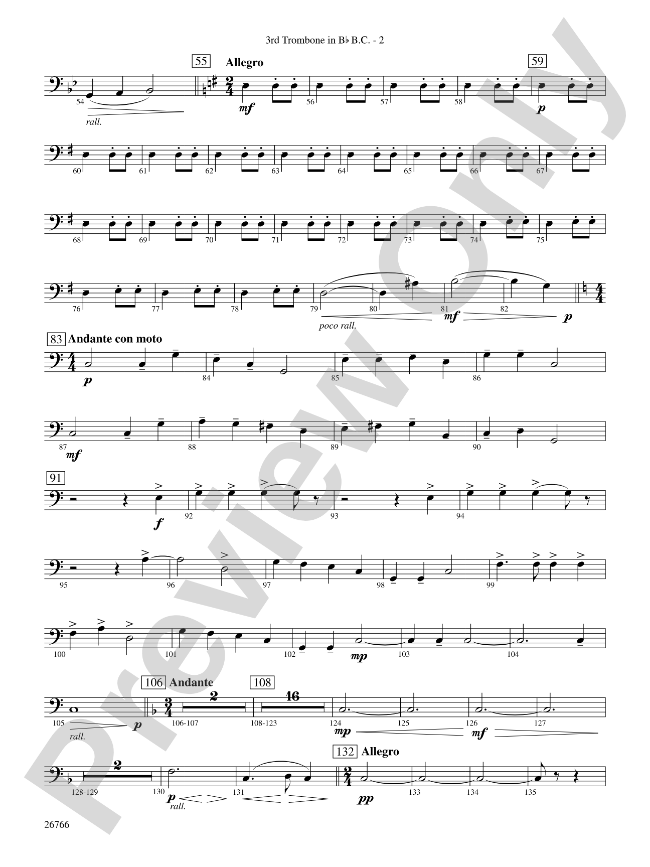 A Christmas Festival: (wp) 3rd B-flat Trombone B.C.