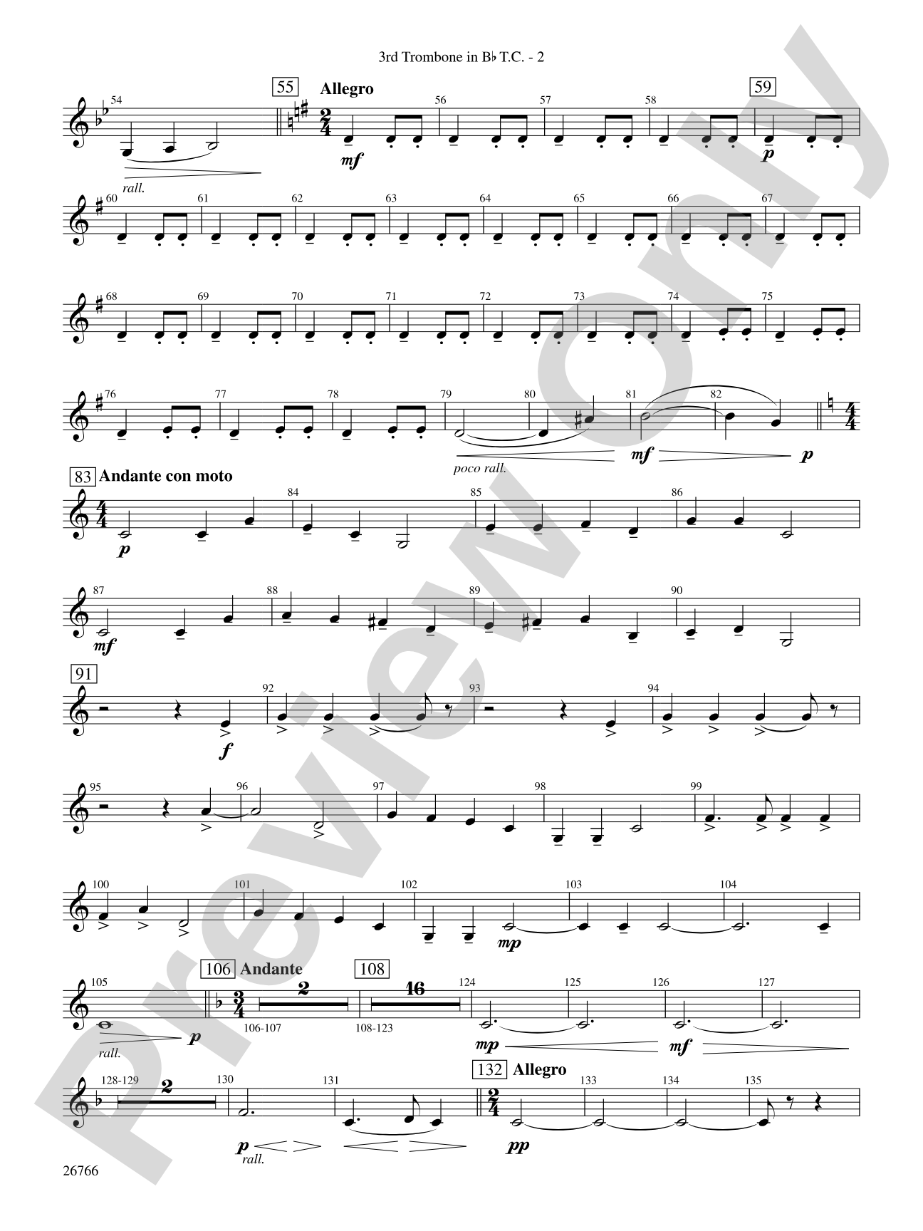 A Christmas Festival: (wp) 3rd B-flat Trombone T.C.