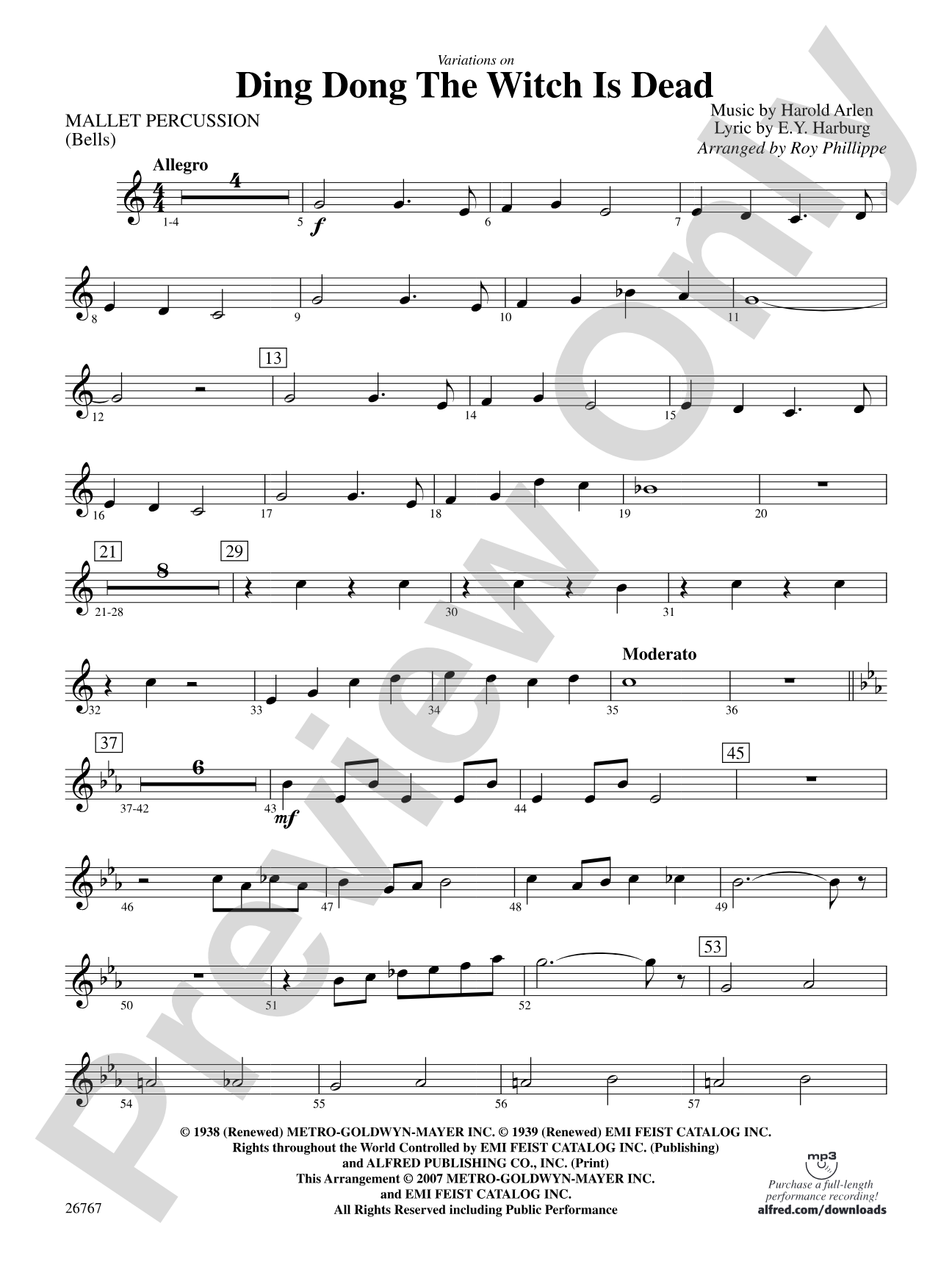 Variations on Ding Dong the Witch Is Dead (fromThe Wizard of Oz): Mallets