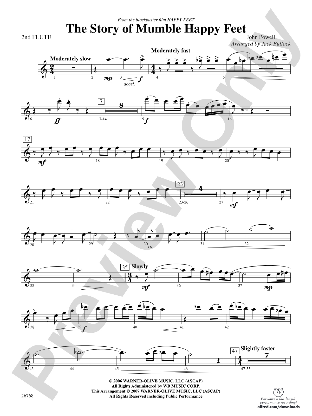 The Story of Mumble Happy Feet: 2nd Flute