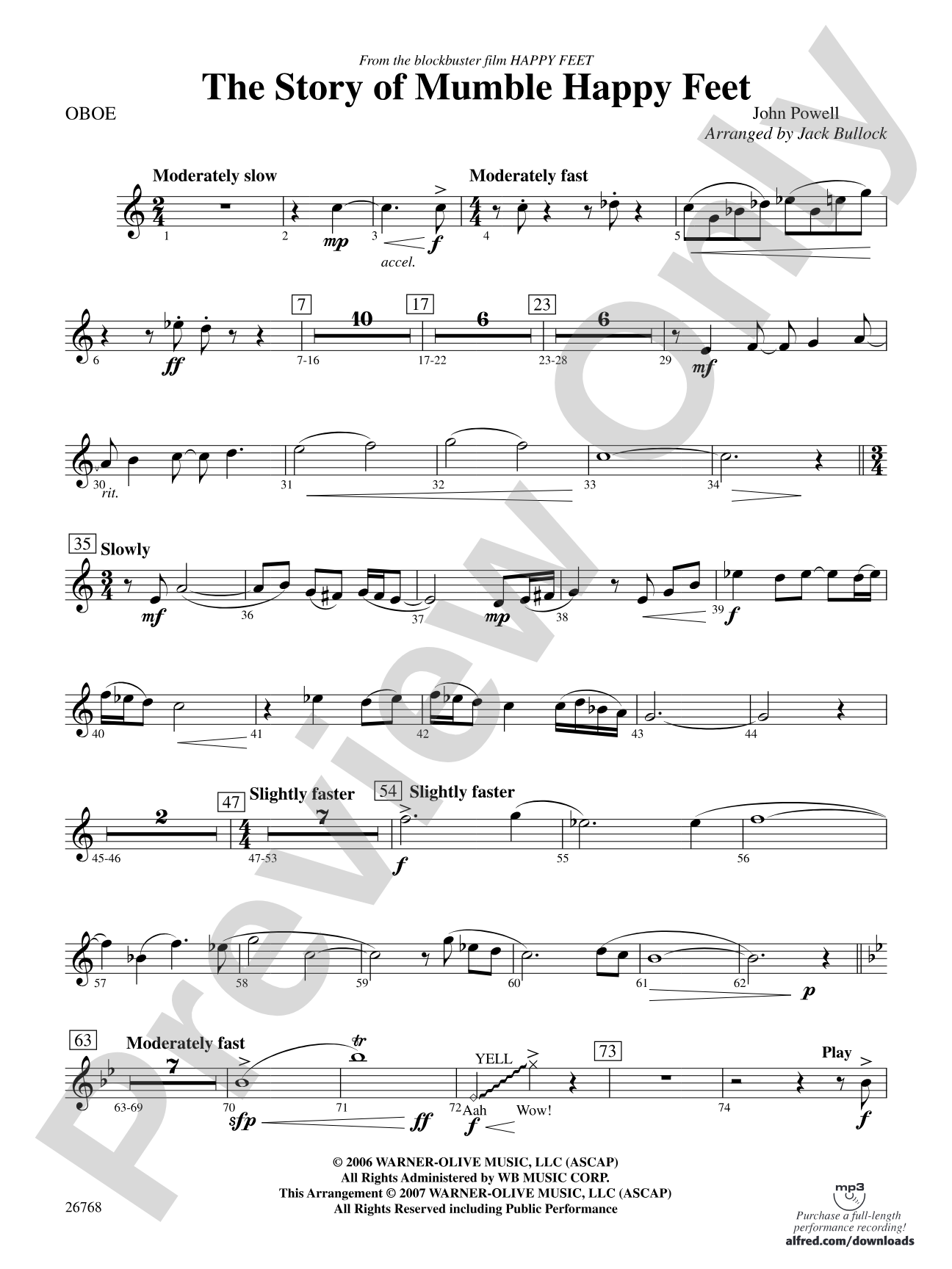 The Story of Mumble Happy Feet: Oboe