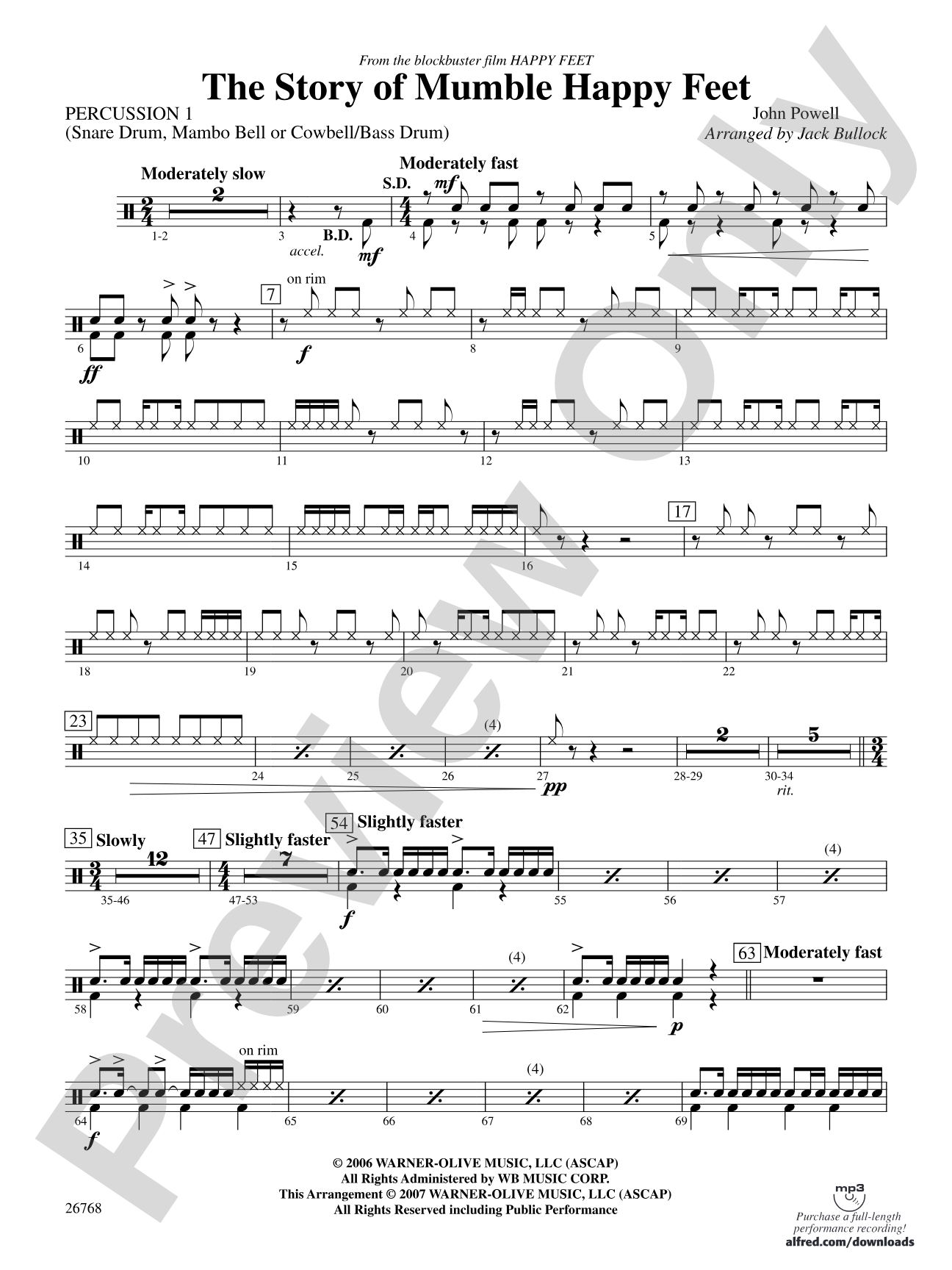 The Story of Mumble Happy Feet: 1st Percussion