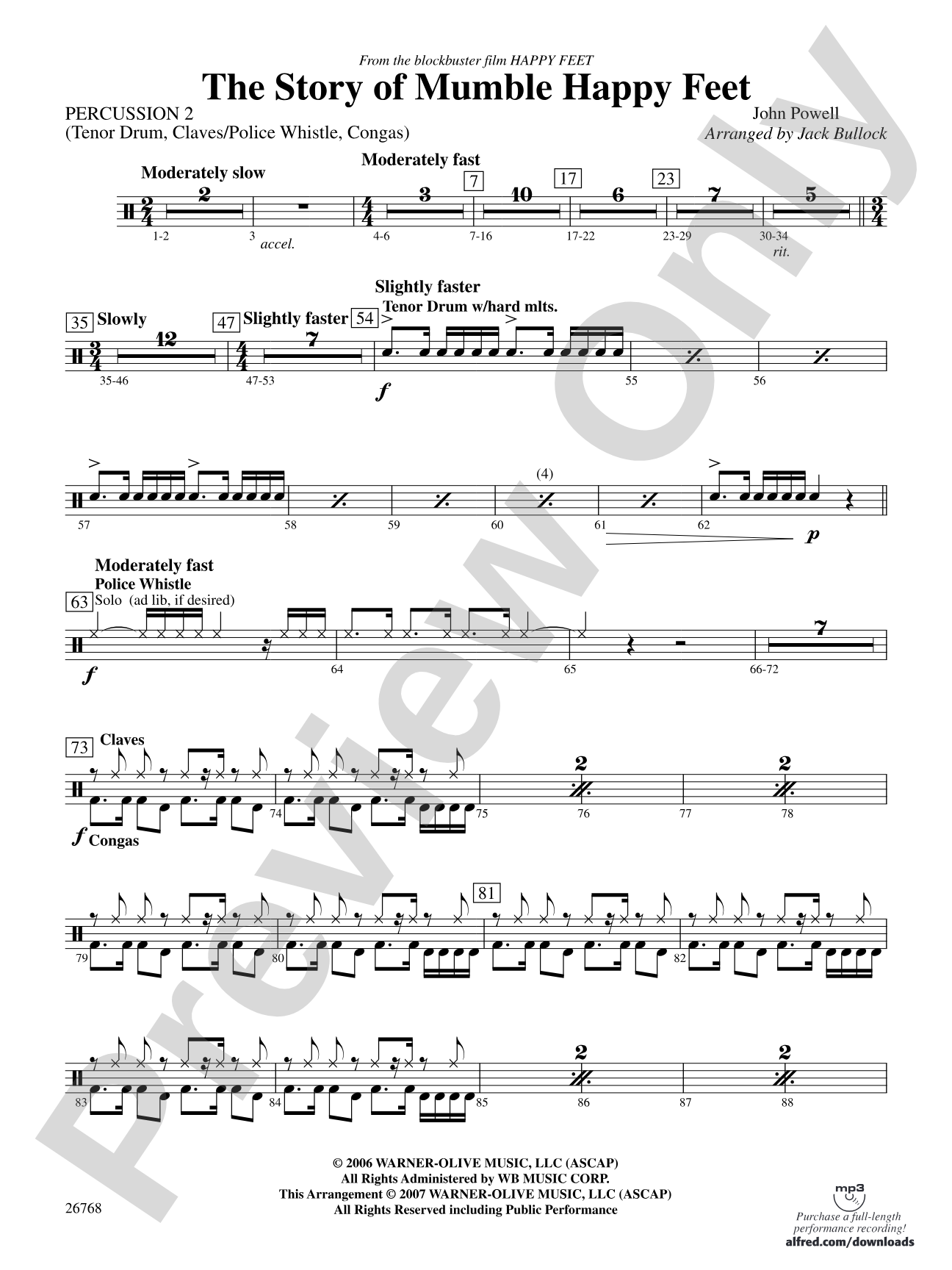 The Story of Mumble Happy Feet: 2nd Percussion