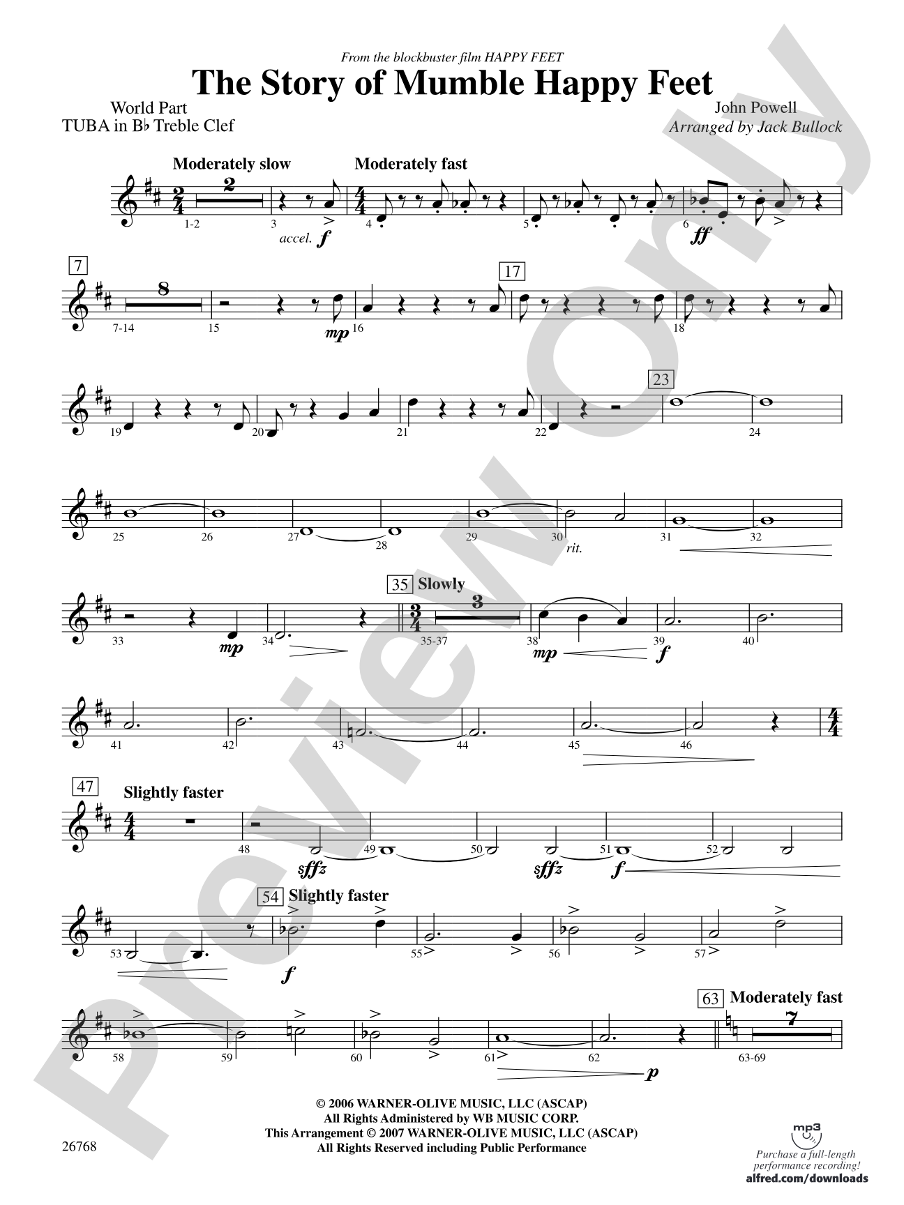 The Story of Mumble Happy Feet: (wp) B-flat Tuba T.C.
