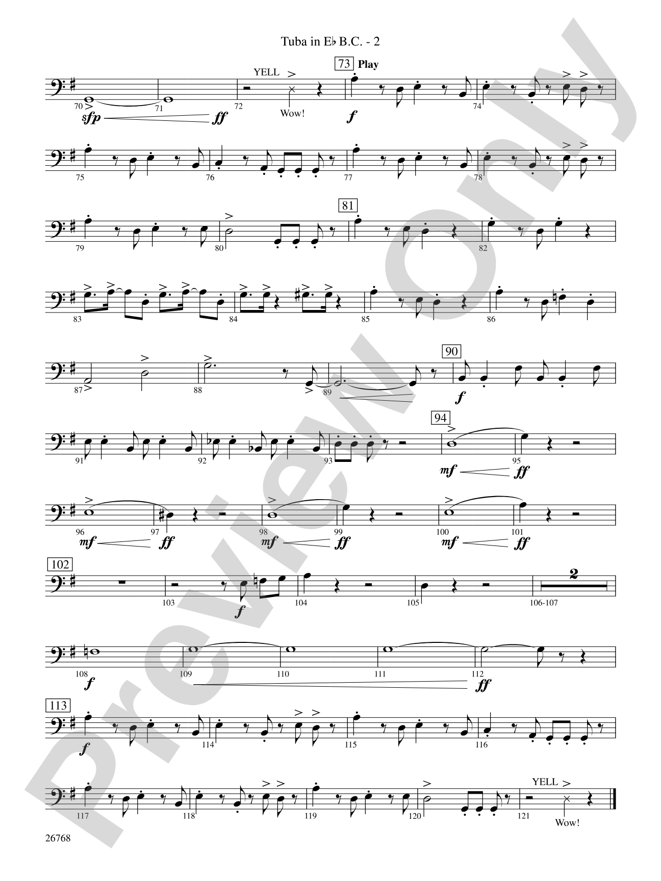 The Story of Mumble Happy Feet: (wp) E-flat Tuba B.C.