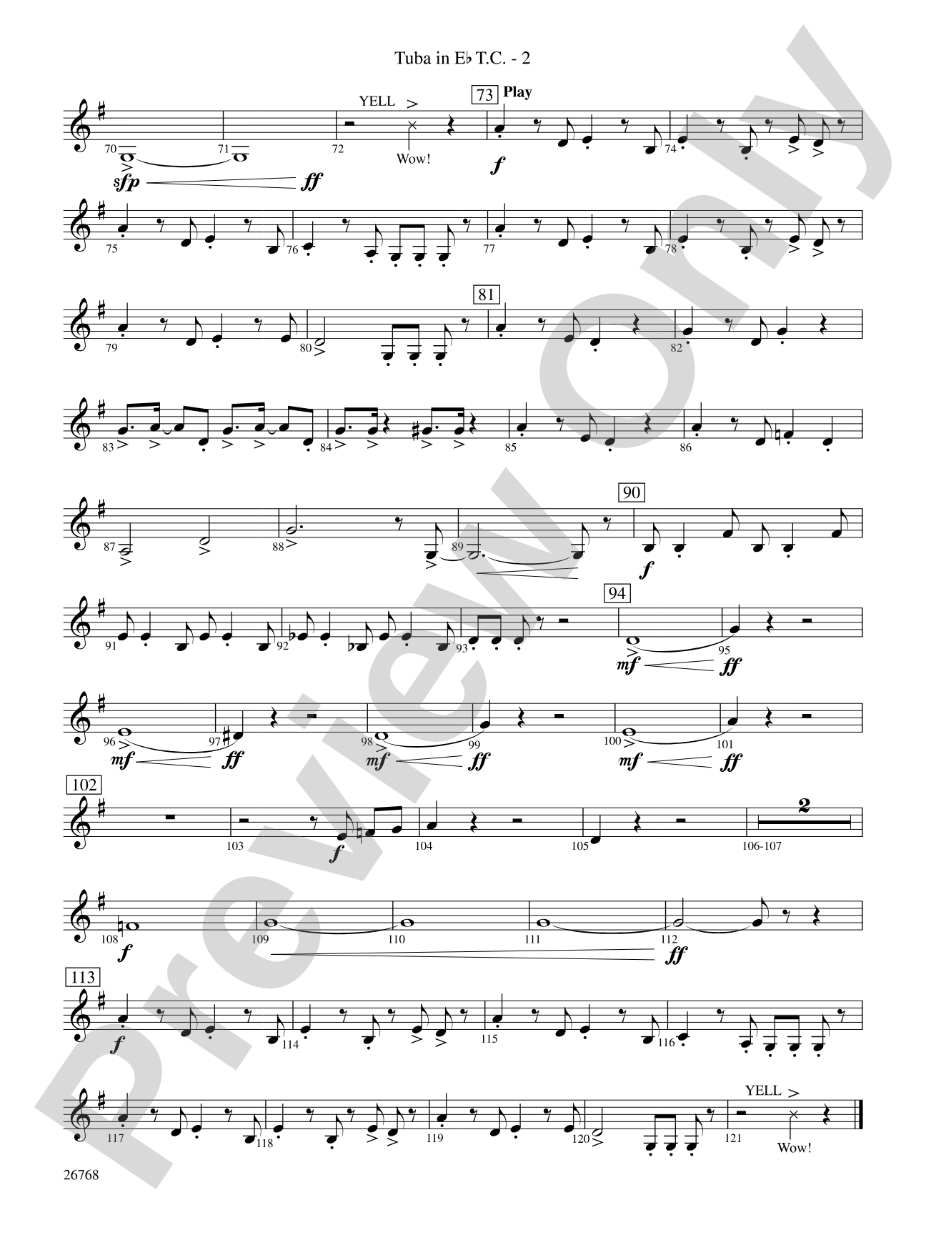 The Story of Mumble Happy Feet: (wp) E-flat Tuba T.C.
