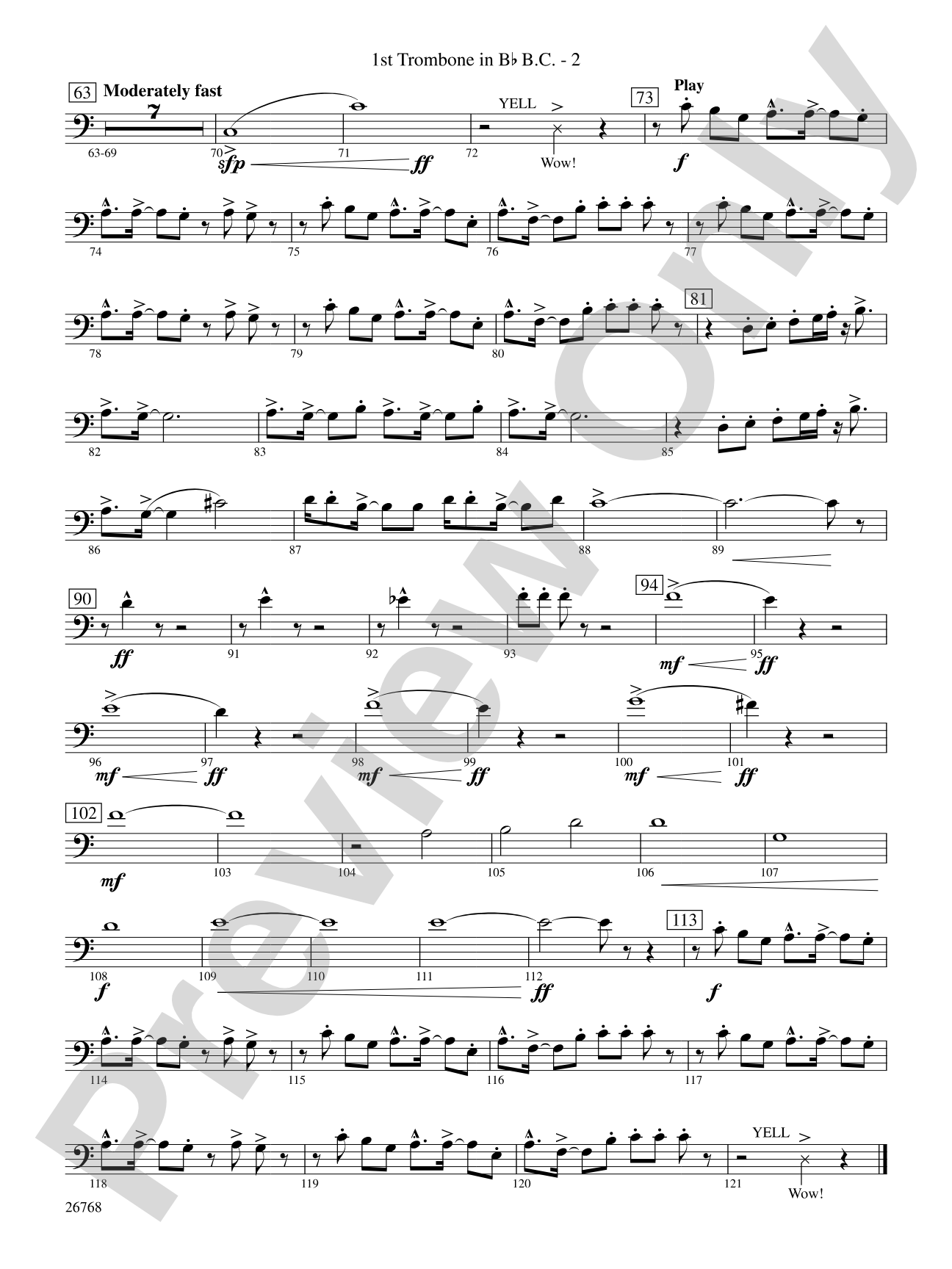 The Story of Mumble Happy Feet: (wp) 1st B-flat Trombone B.C.