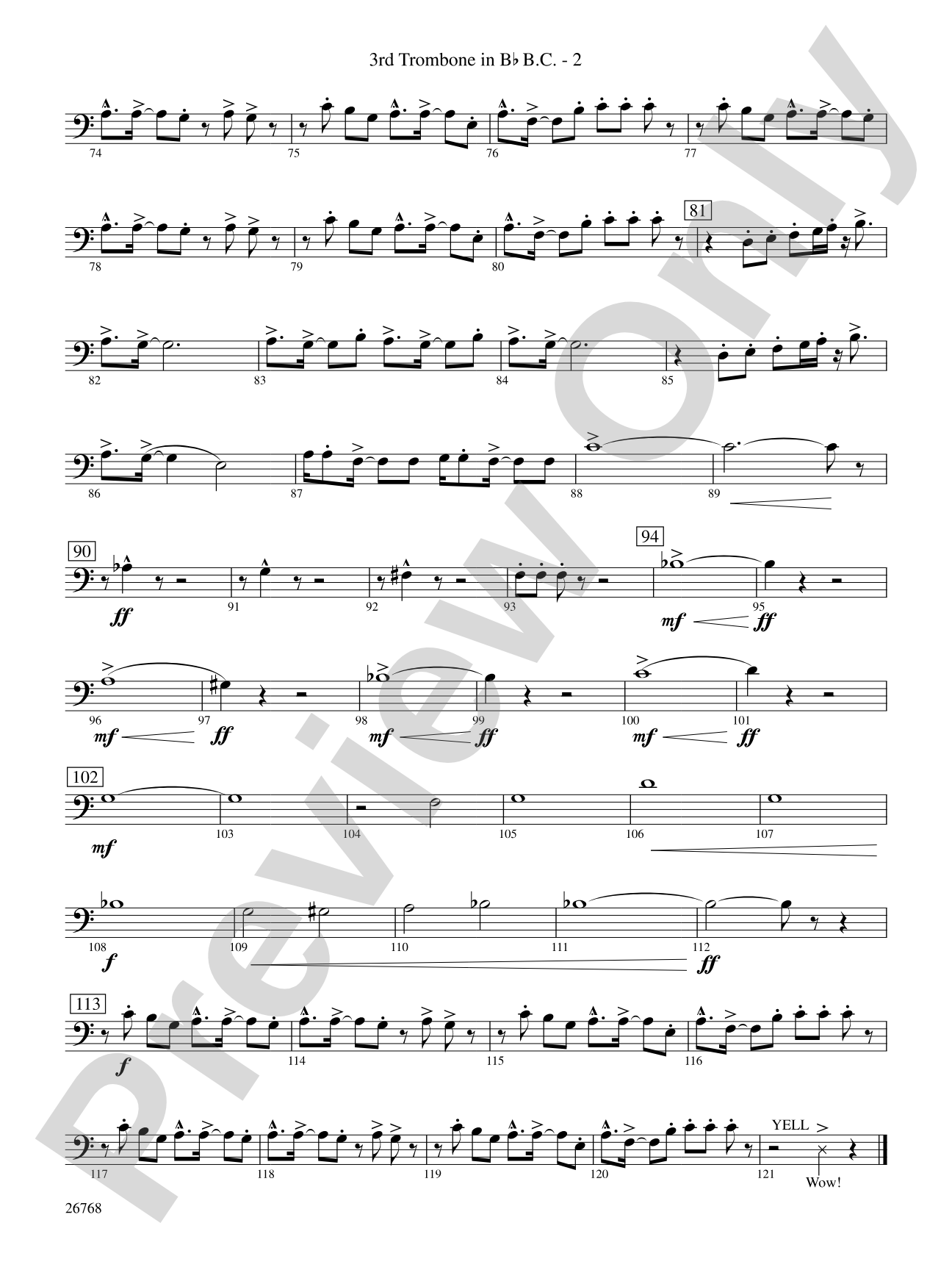 The Story of Mumble Happy Feet: (wp) 3rd B-flat Trombone B.C.
