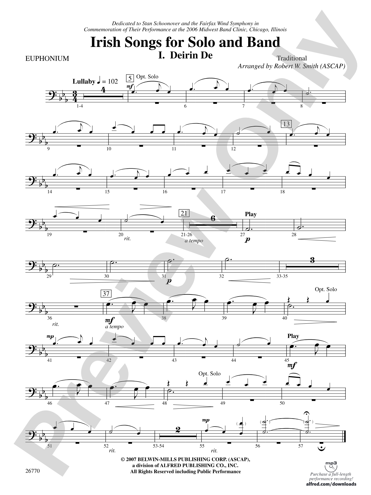Irish Songs: Baritone B.C.