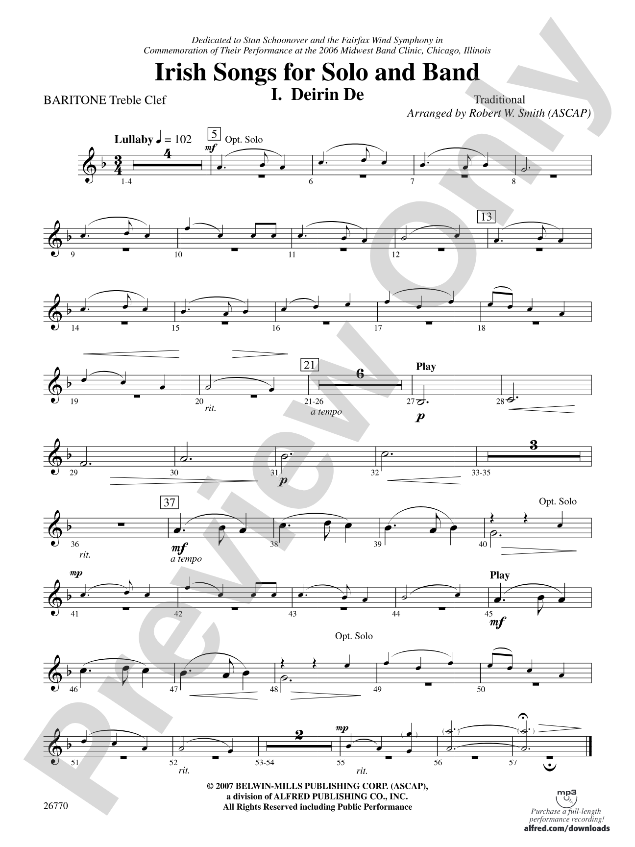 Irish Songs: Baritone T.C.