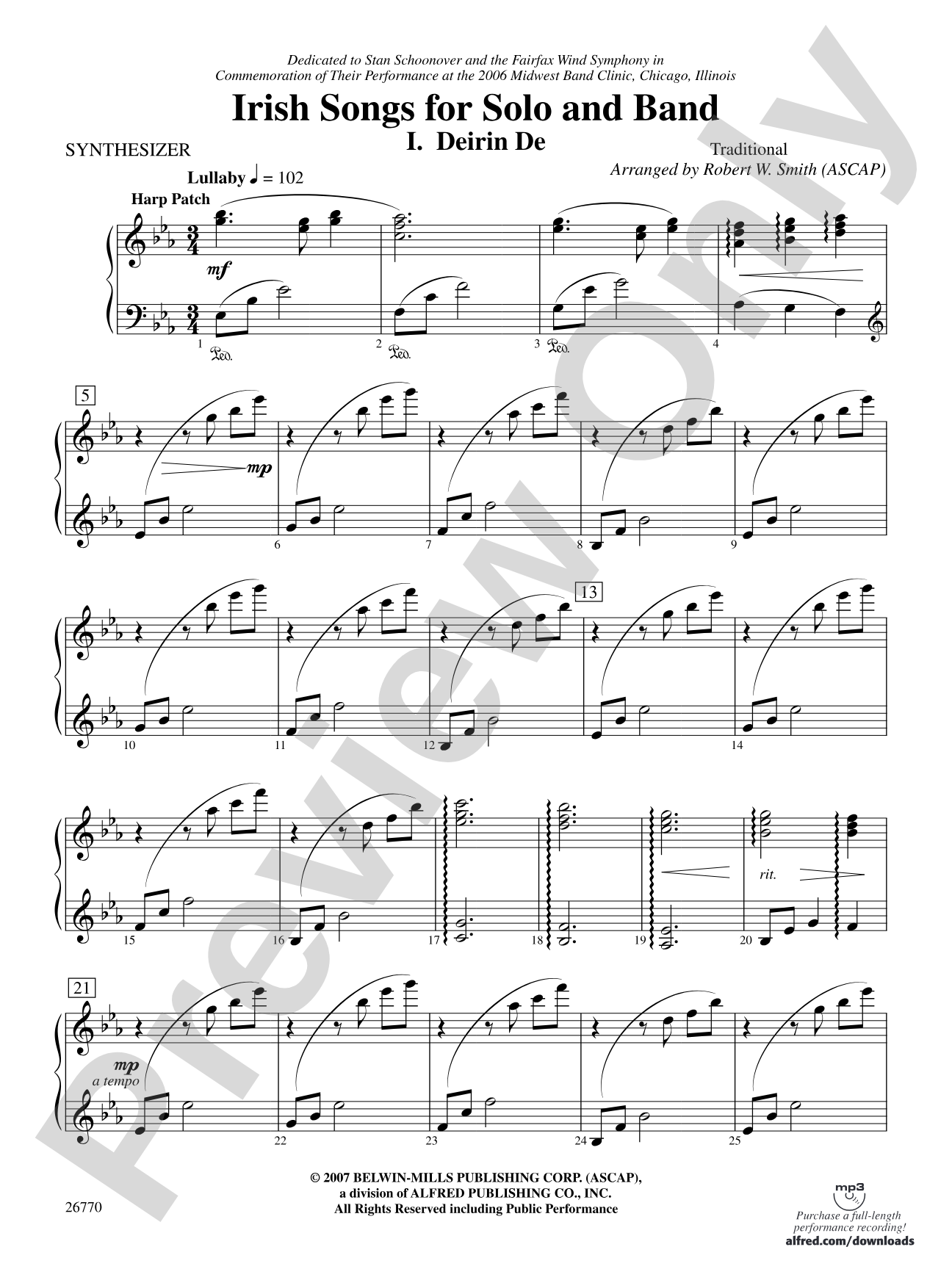 Irish Songs: Synthesizer