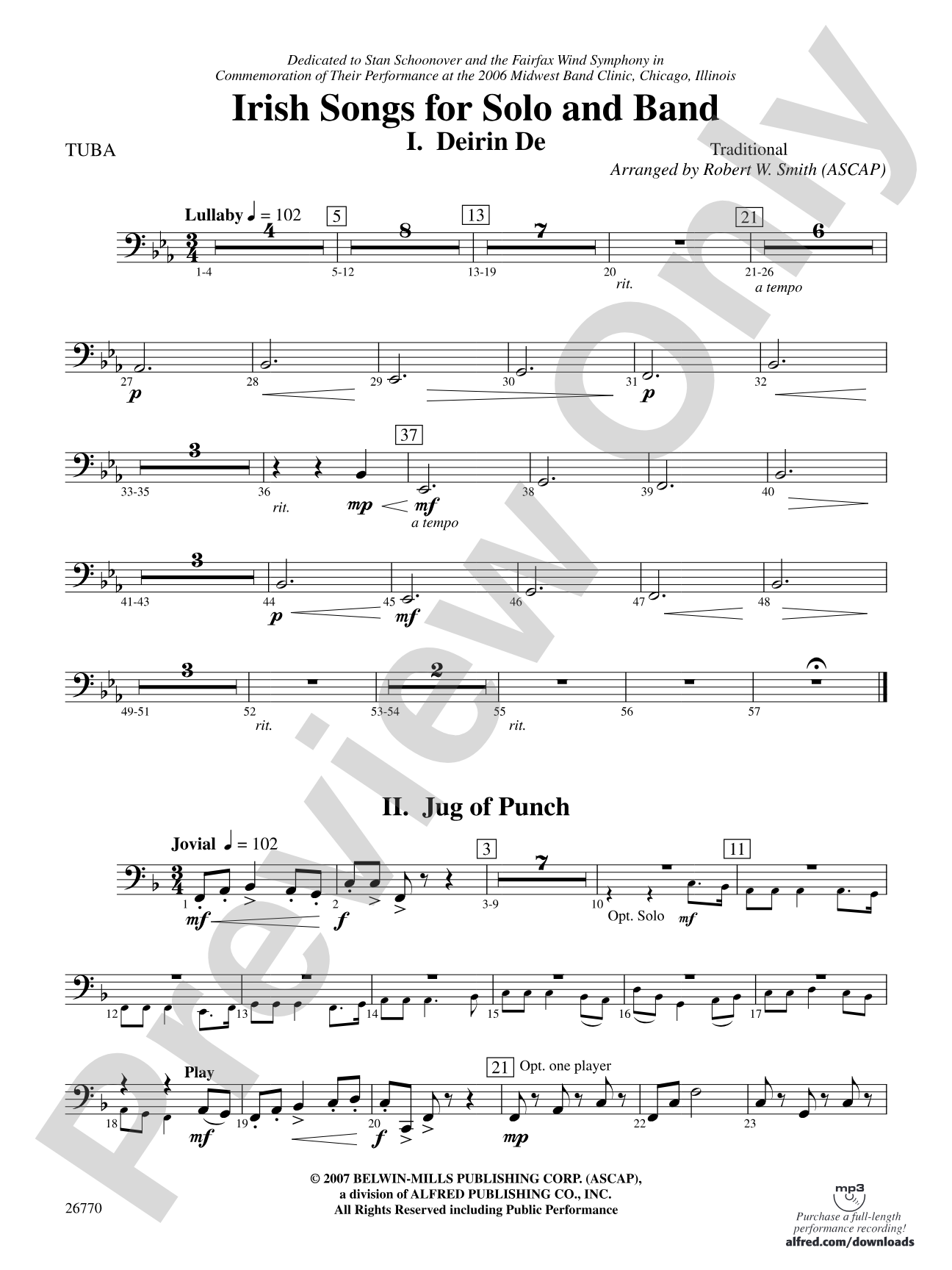 Irish Songs: Tuba