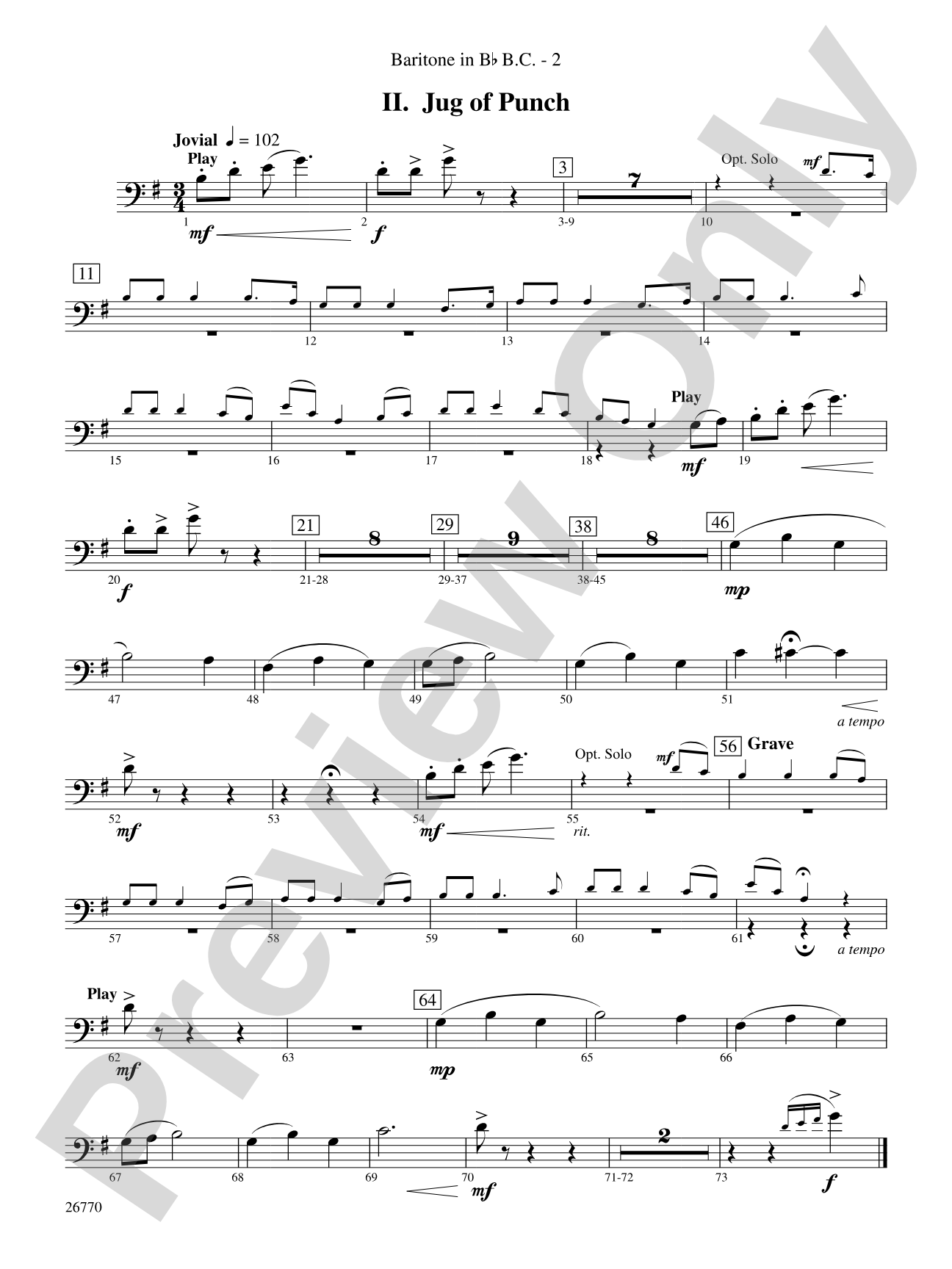 Irish Songs: (wp) B-flat Baritone B.C.