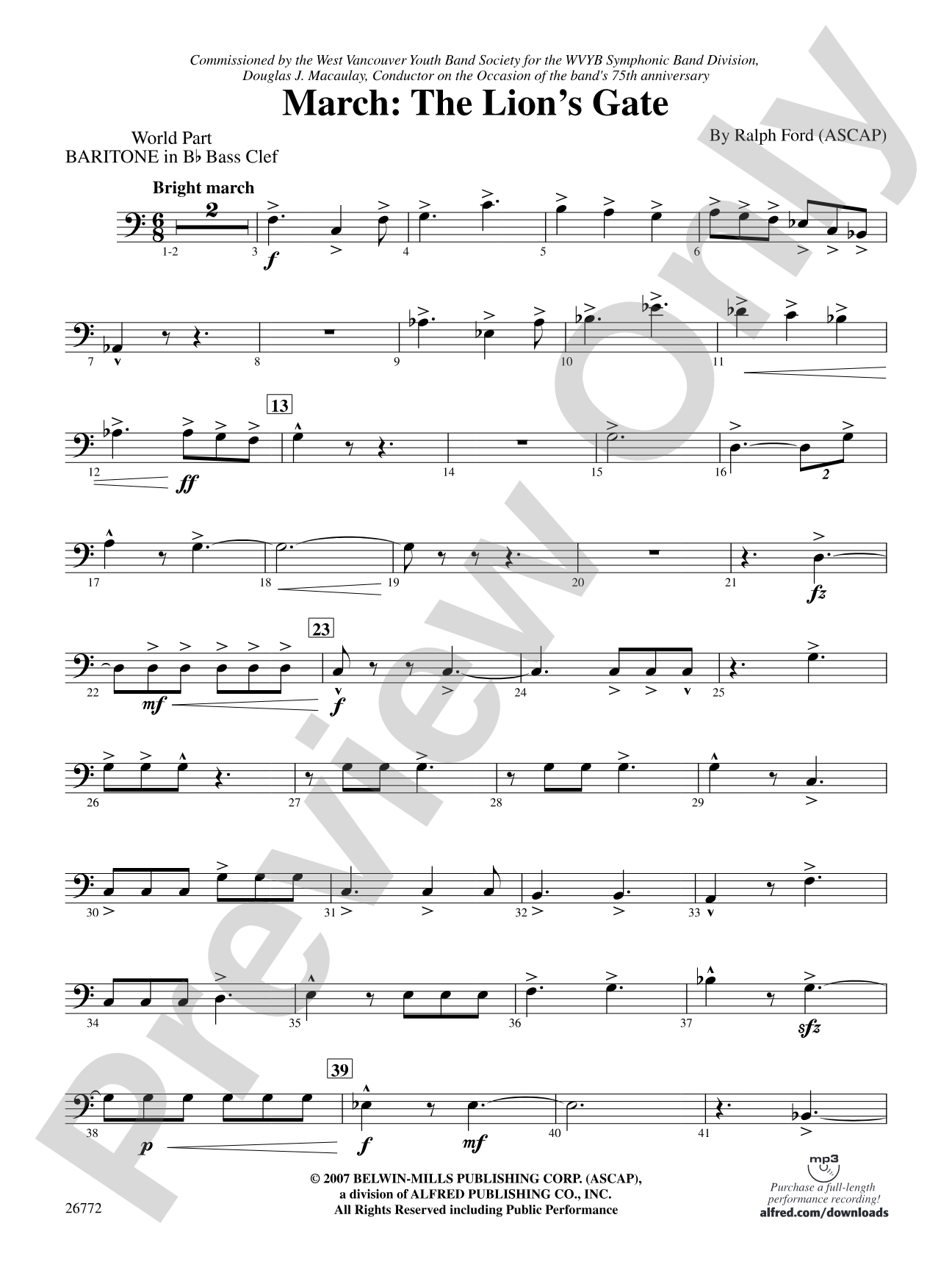 March: (wp) B-flat Baritone B.C.