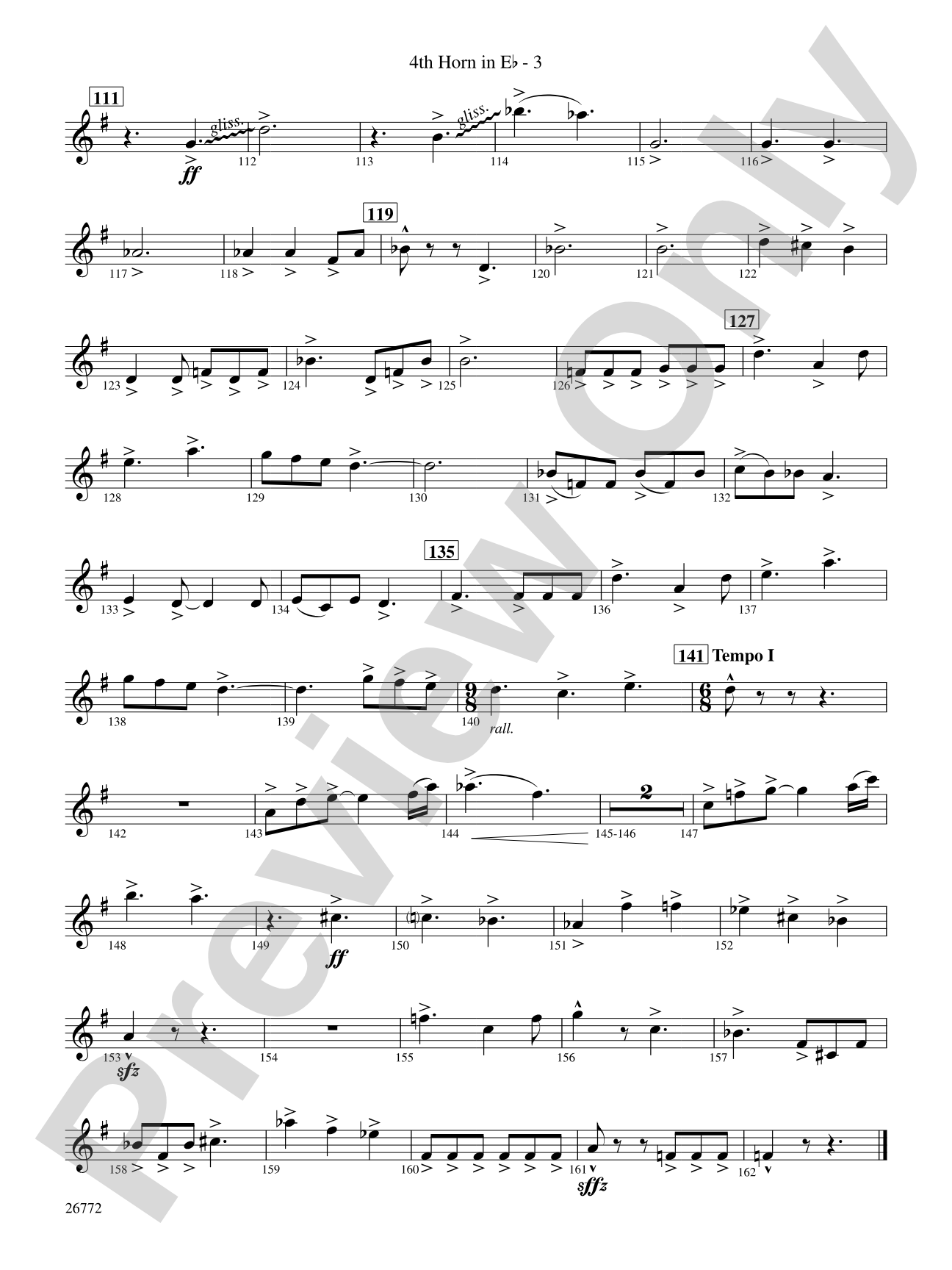March: (wp) 4th Horn in E-flat