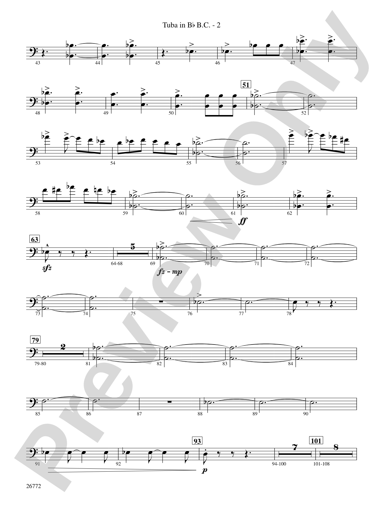 March: (wp) B-flat Tuba B.C.