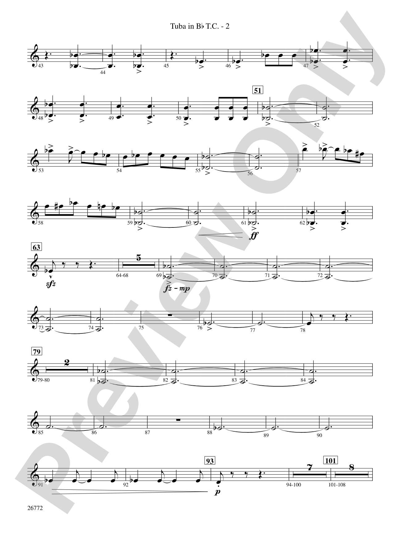 March: (wp) B-flat Tuba T.C.