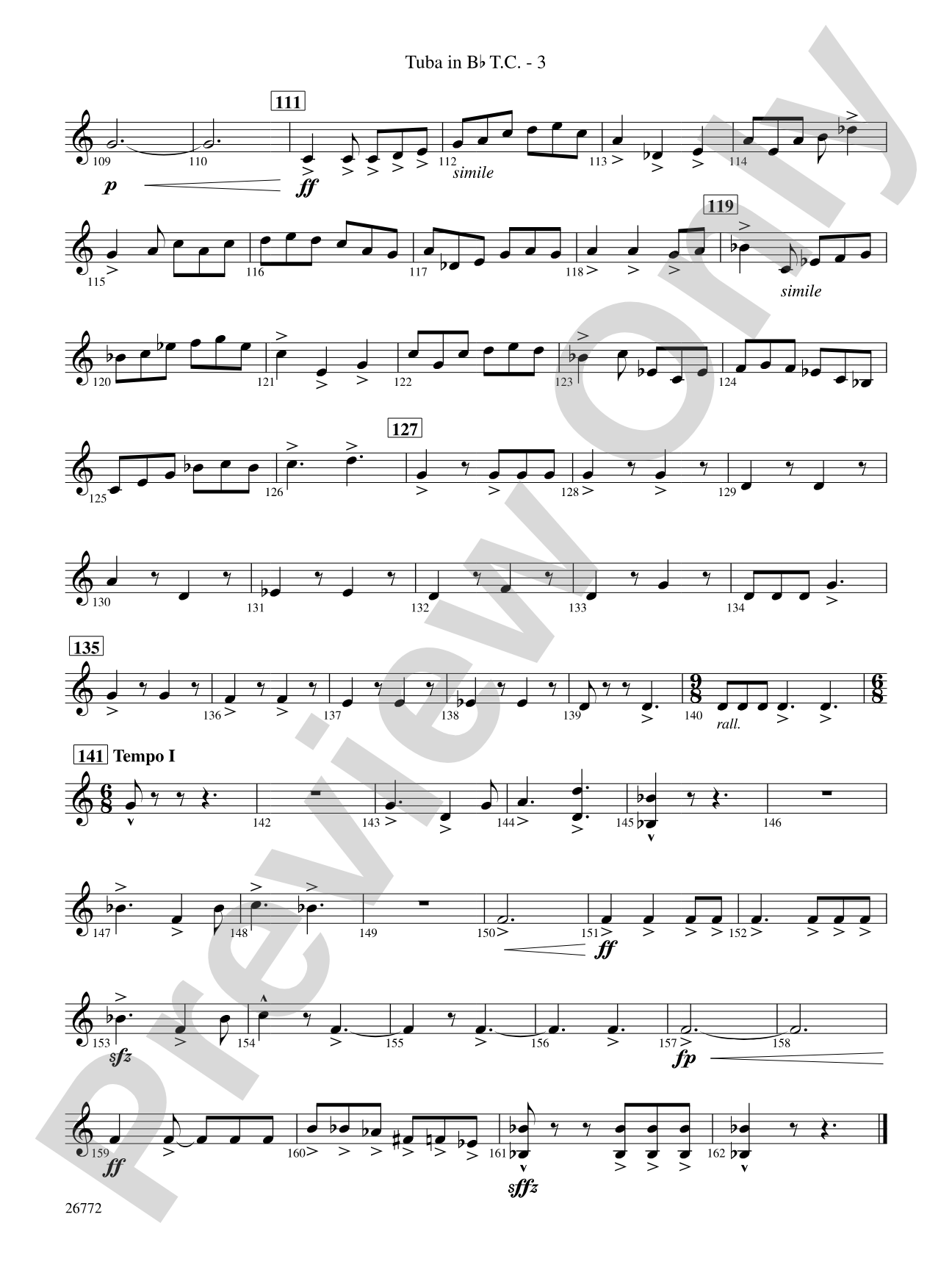 March: (wp) B-flat Tuba T.C.