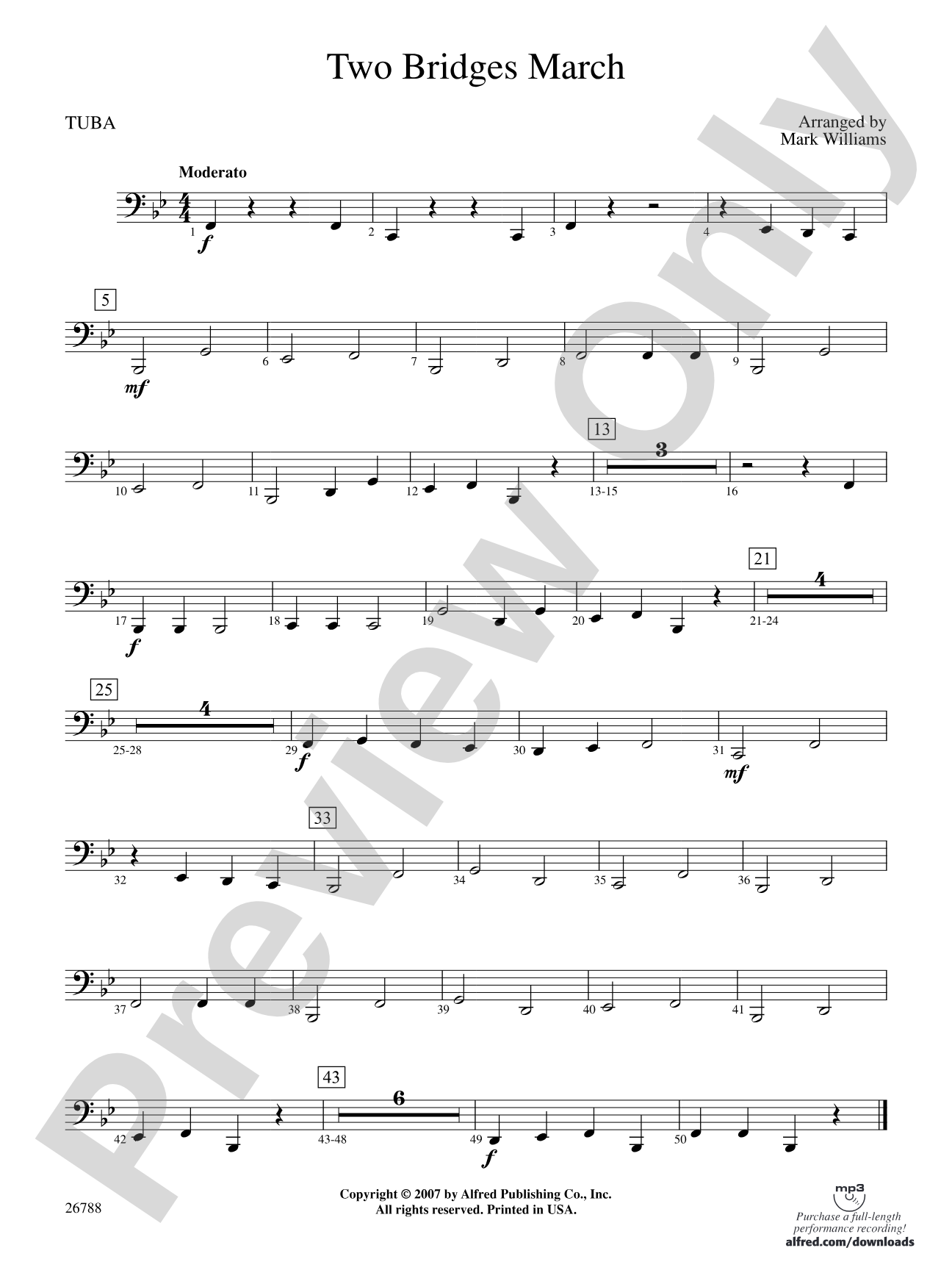 Two Bridges March: Tuba