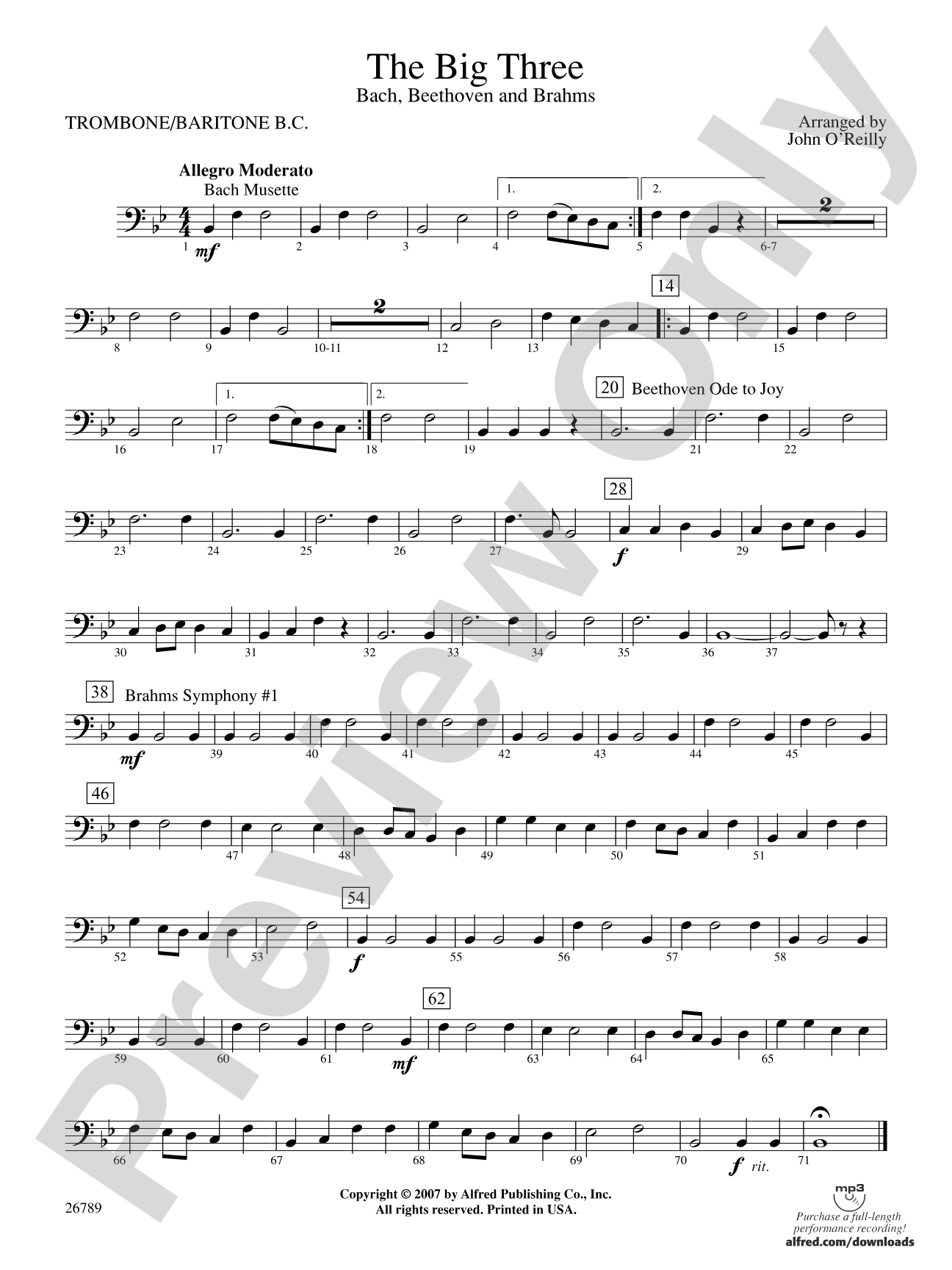 The Big Three: 1st Trombone
