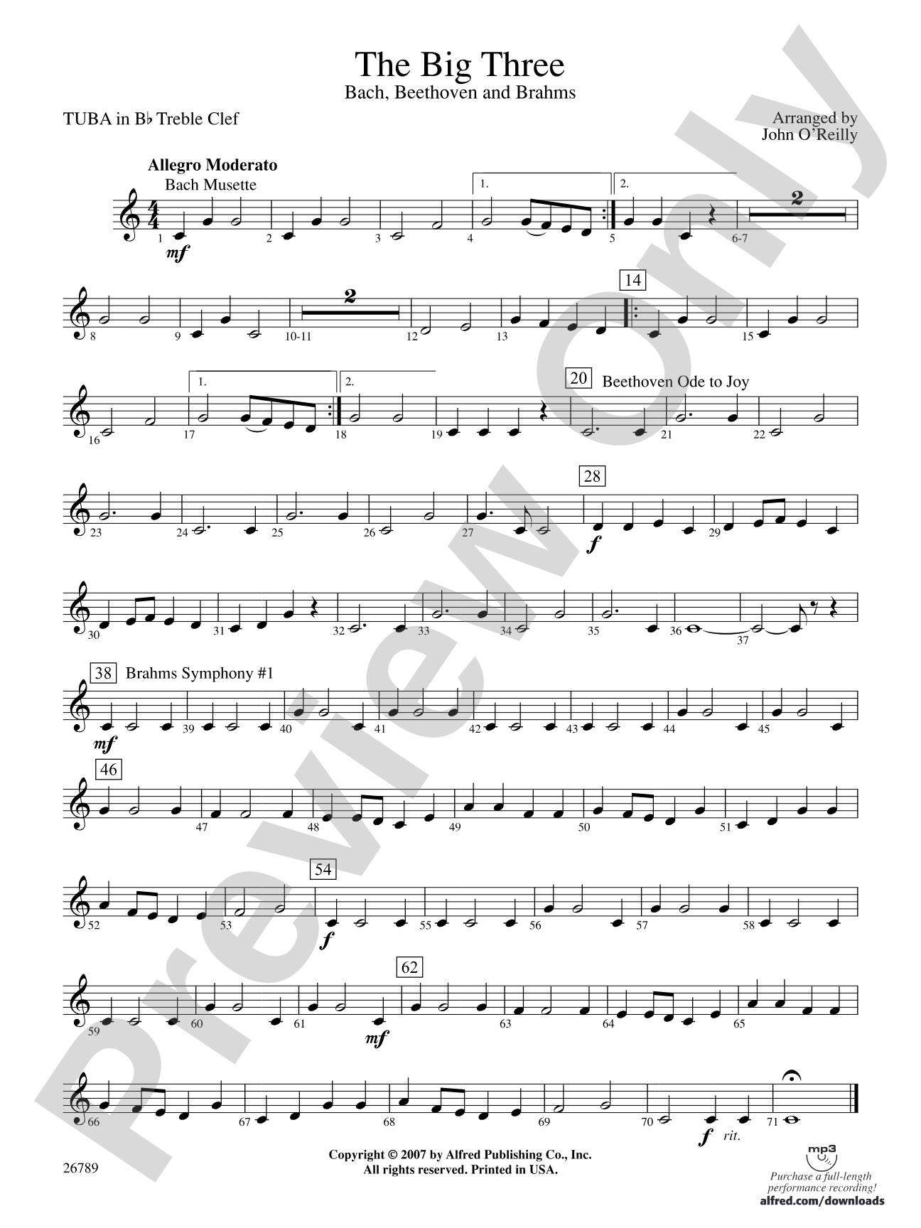 The Big Three: (wp) B-flat Tuba T.C.