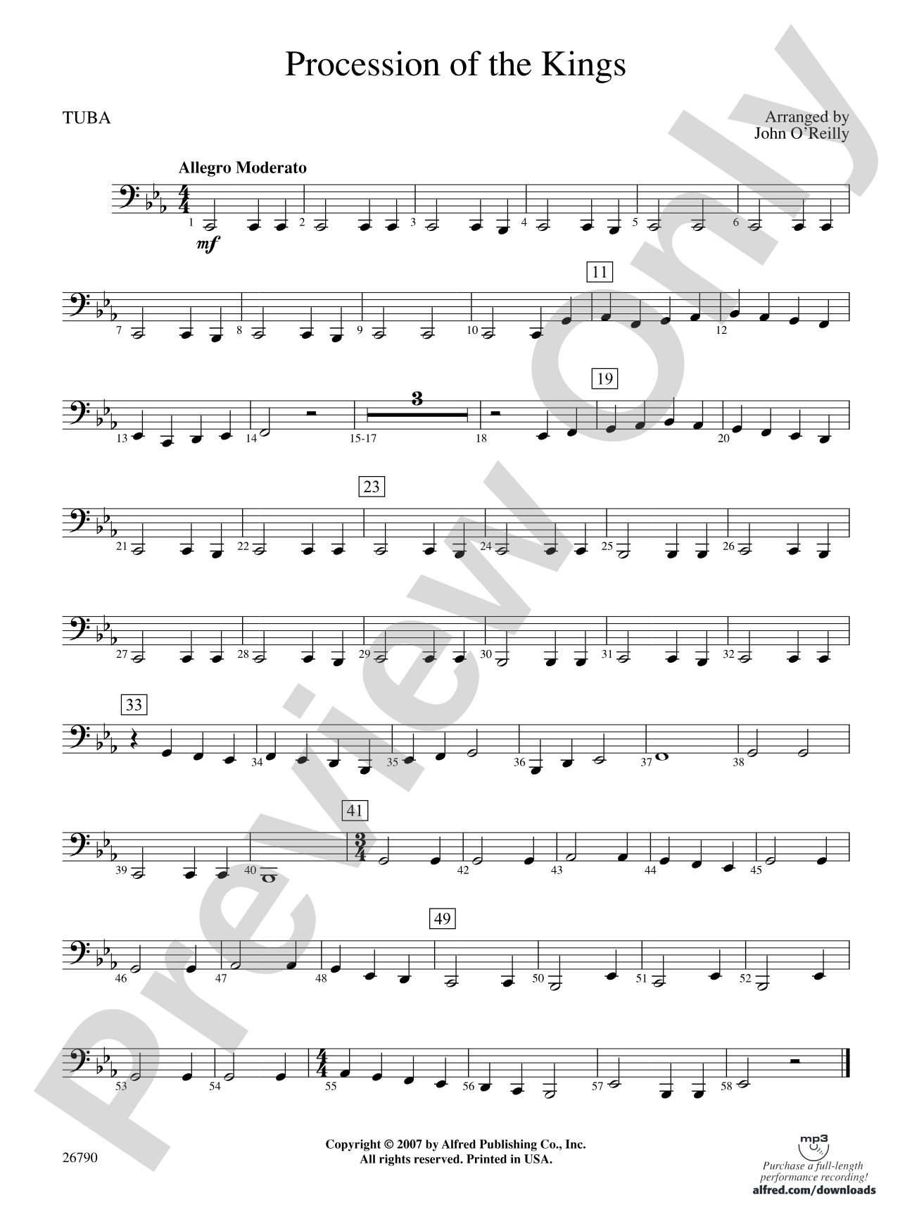 Procession of the Kings: Tuba