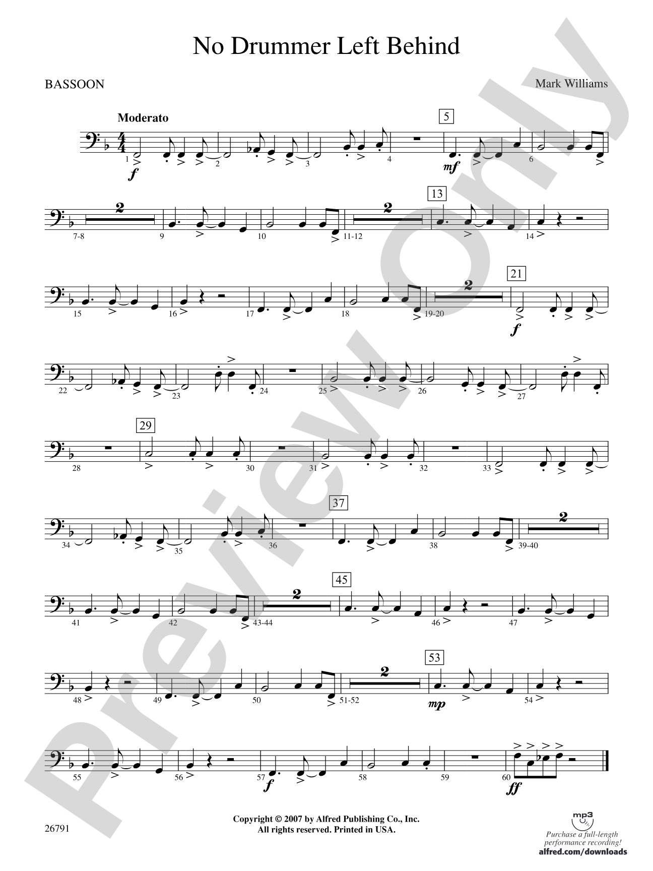No Drummer Left Behind: Bassoon