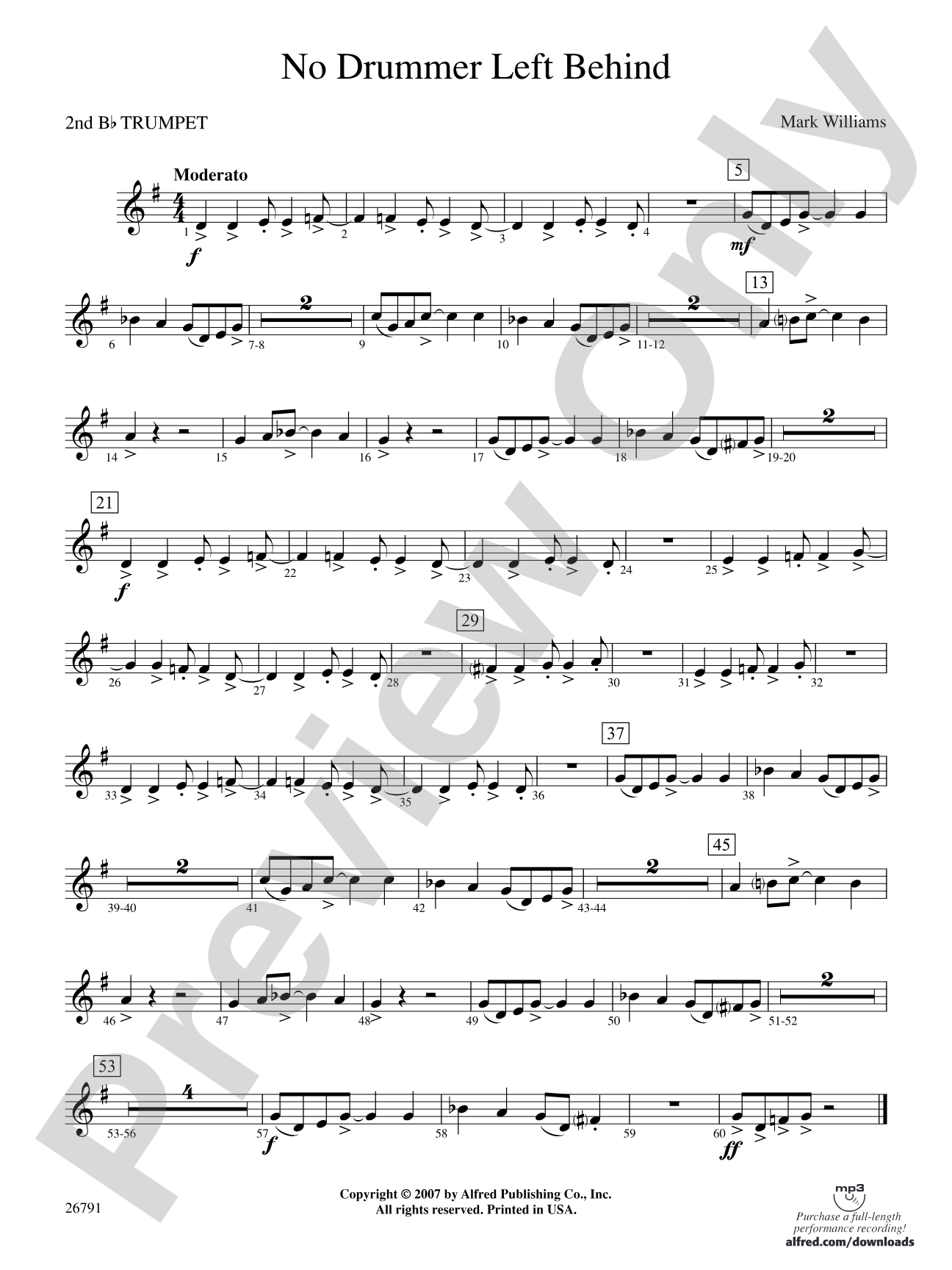 No Drummer Left Behind: 2nd B-flat Trumpet