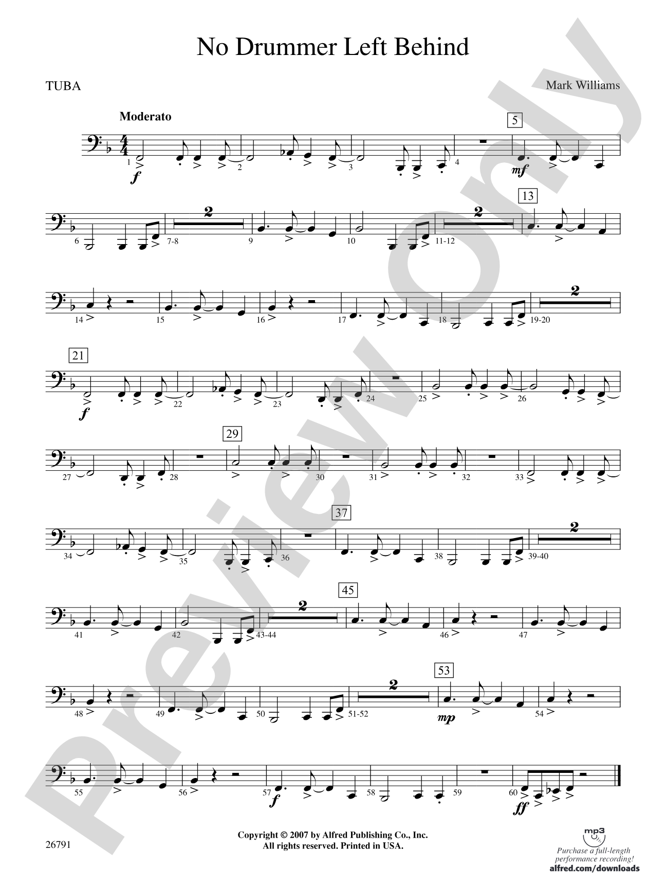 No Drummer Left Behind: Tuba
