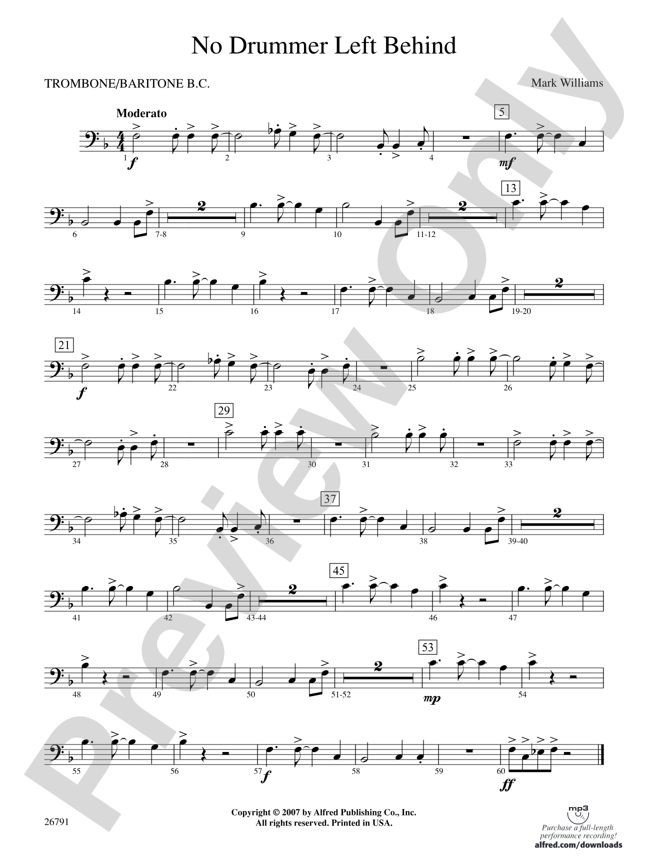No Drummer Left Behind: 1st Trombone
