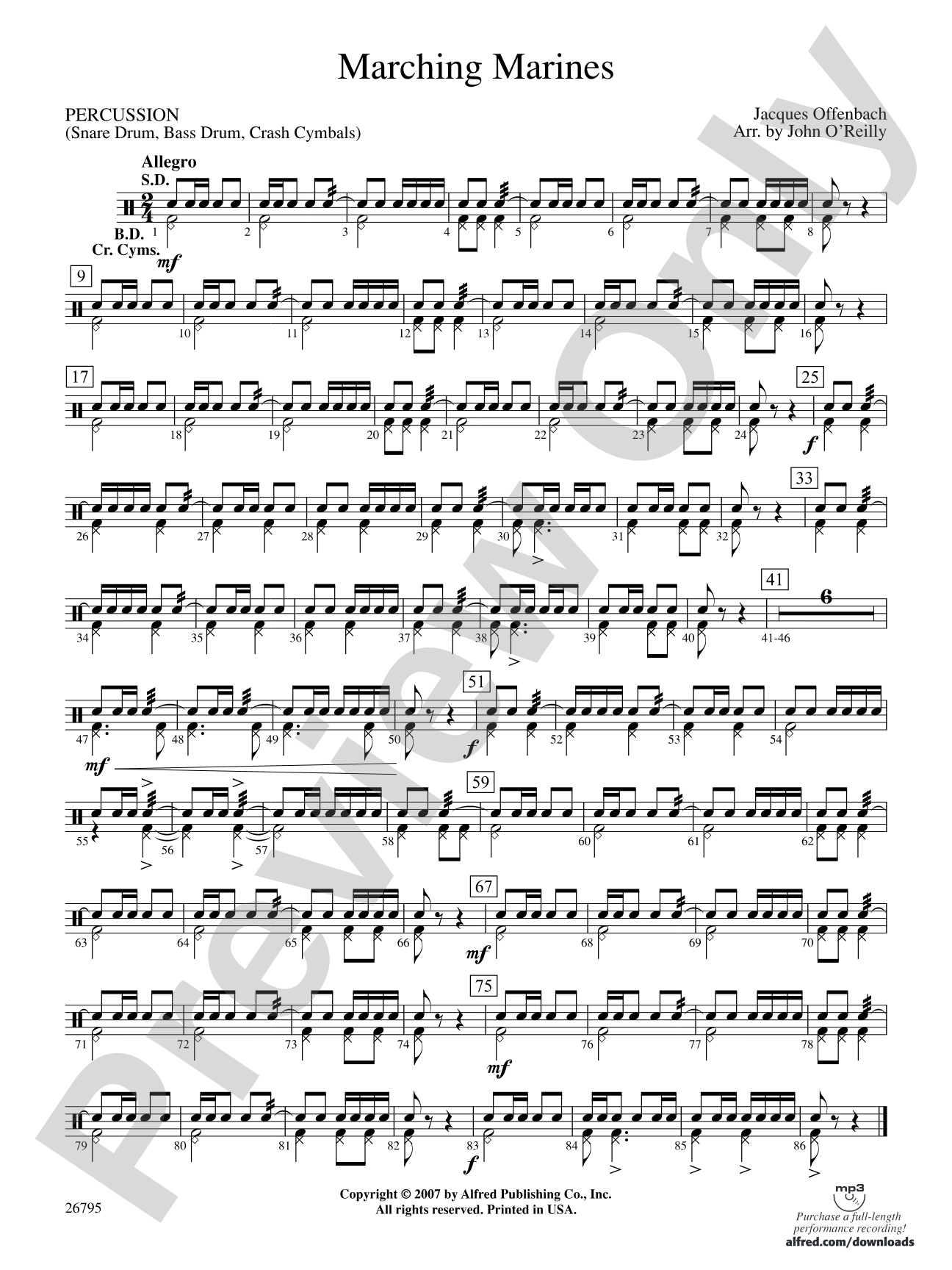 Marching Marines: 1st Percussion