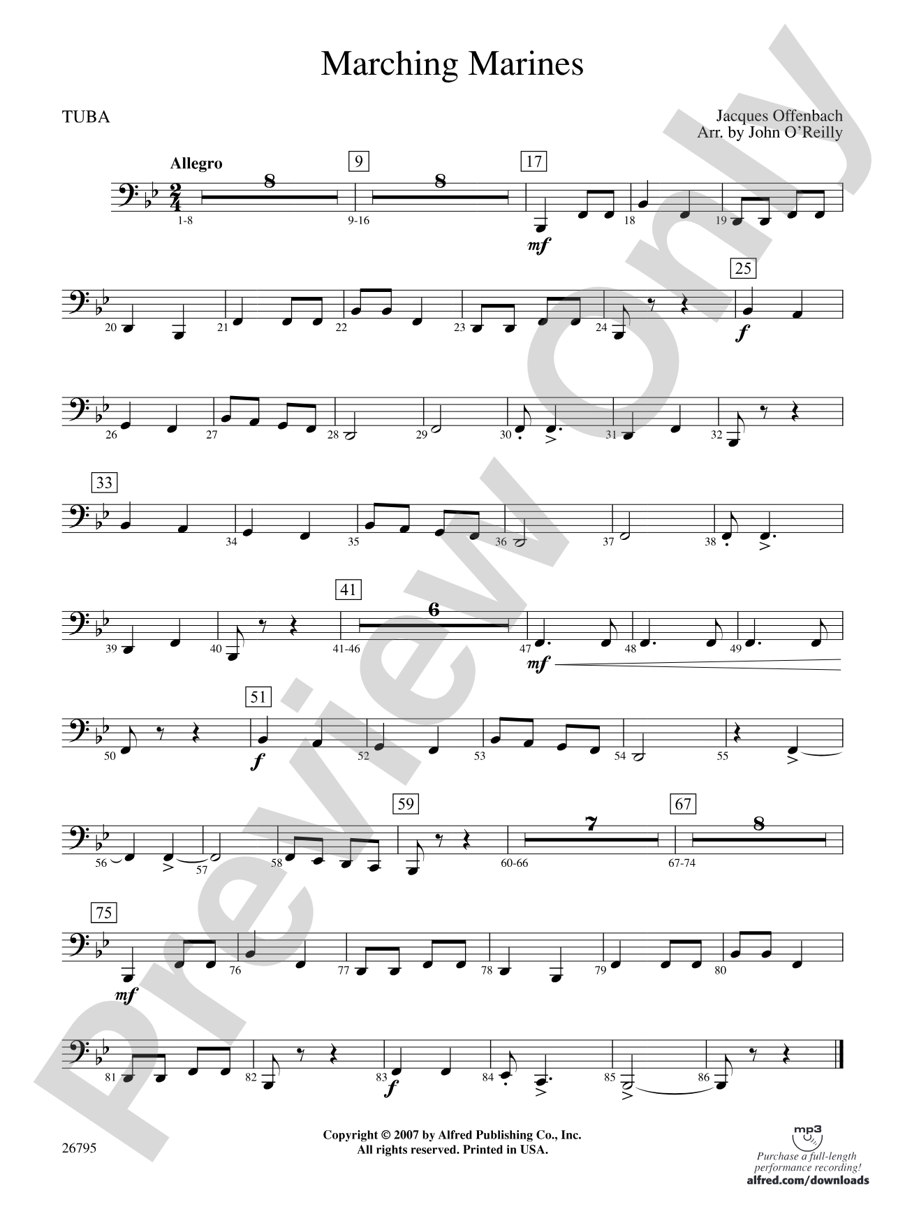 Marching Marines: Tuba