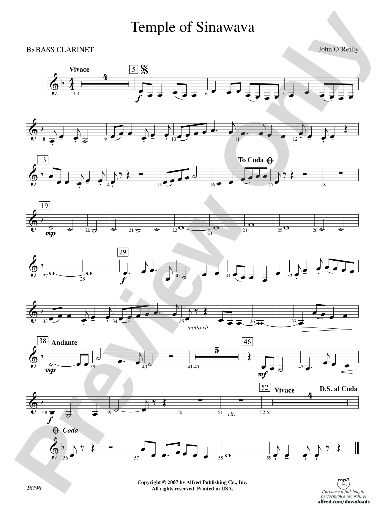 Temple of Sinawava: B-flat Bass Clarinet