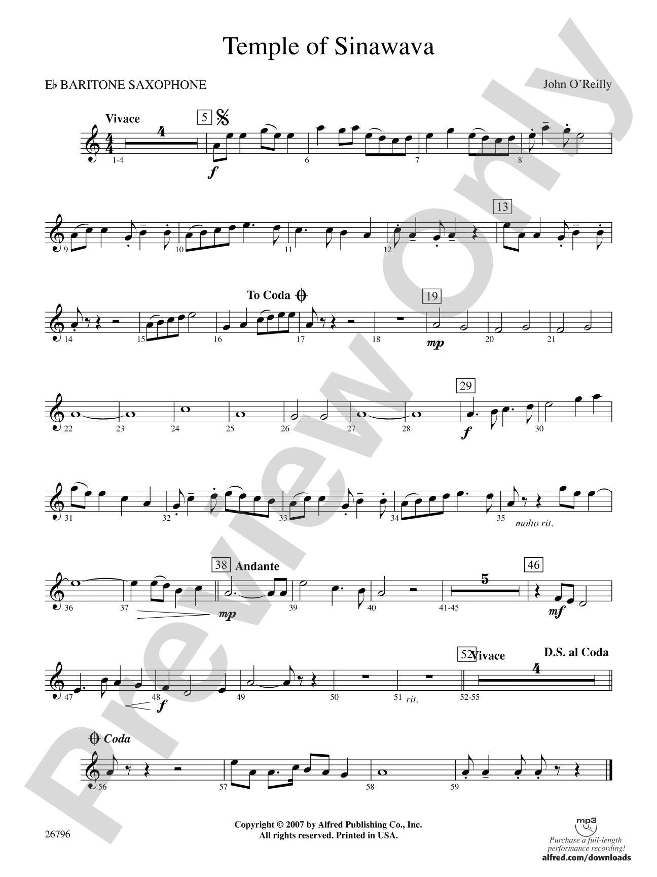 Temple of Sinawava: E-flat Baritone Saxophone