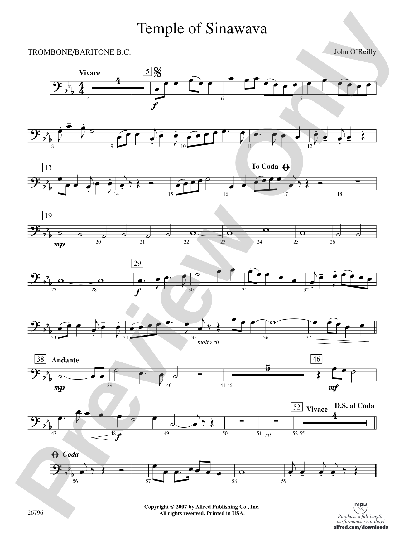 Temple of Sinawava: 1st Trombone