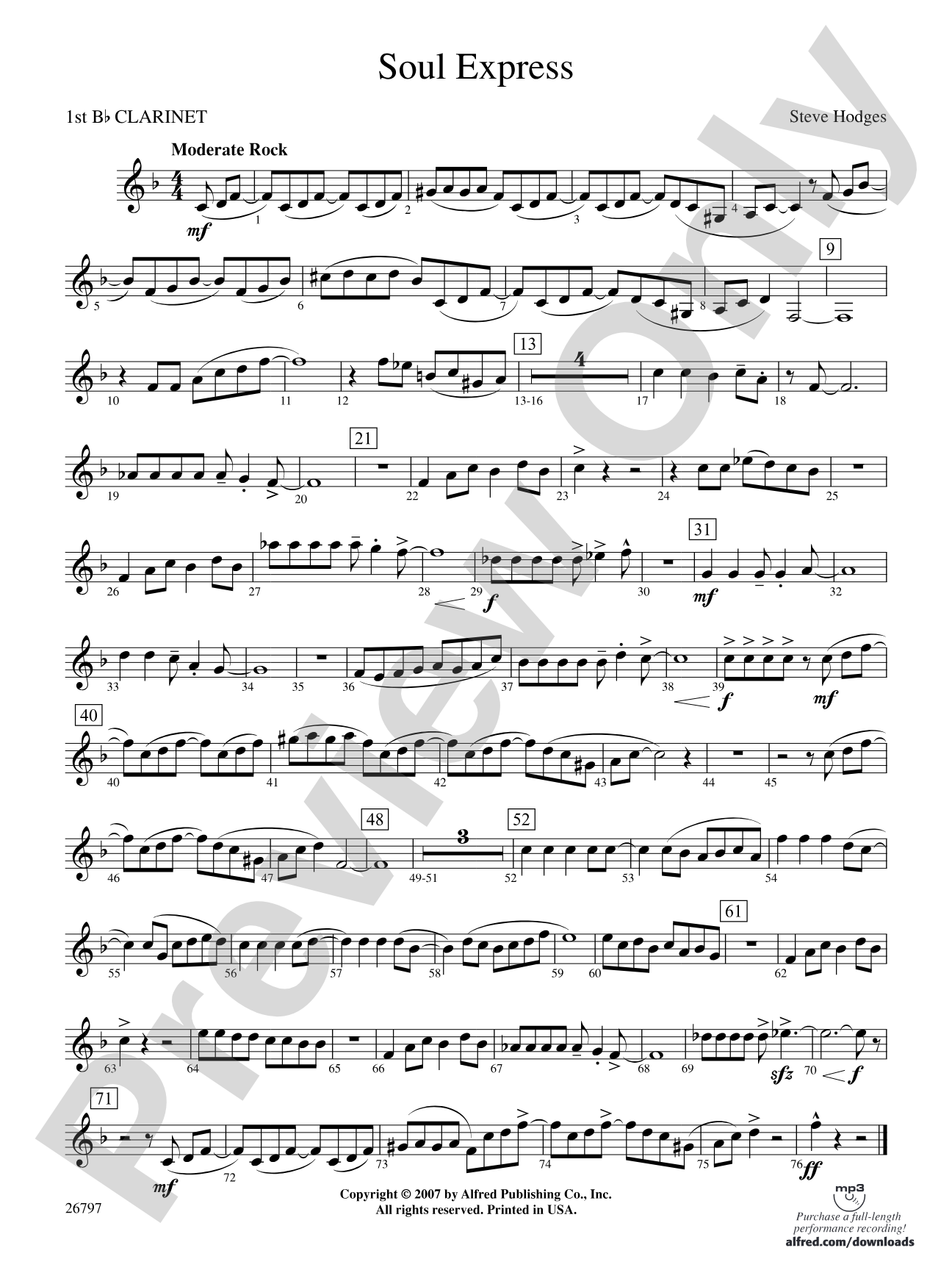 Soul Express: 1st B-flat Clarinet