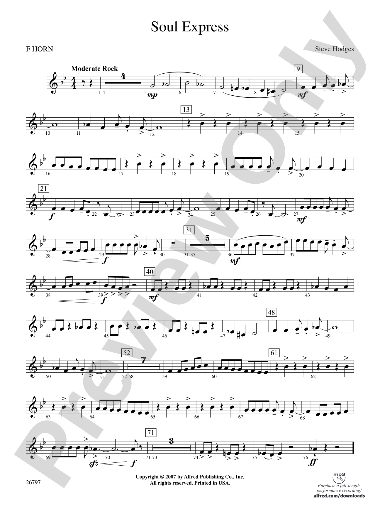 Soul Express: 1st F Horn