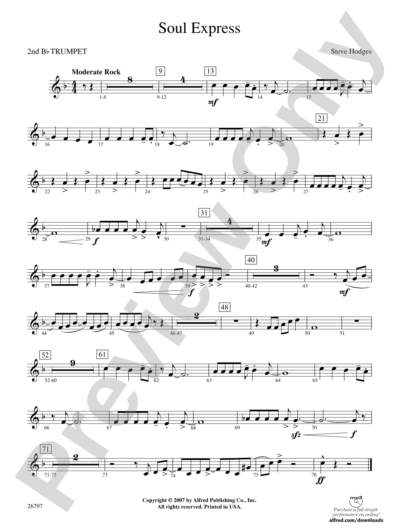 Soul Express: 2nd B-flat Trumpet