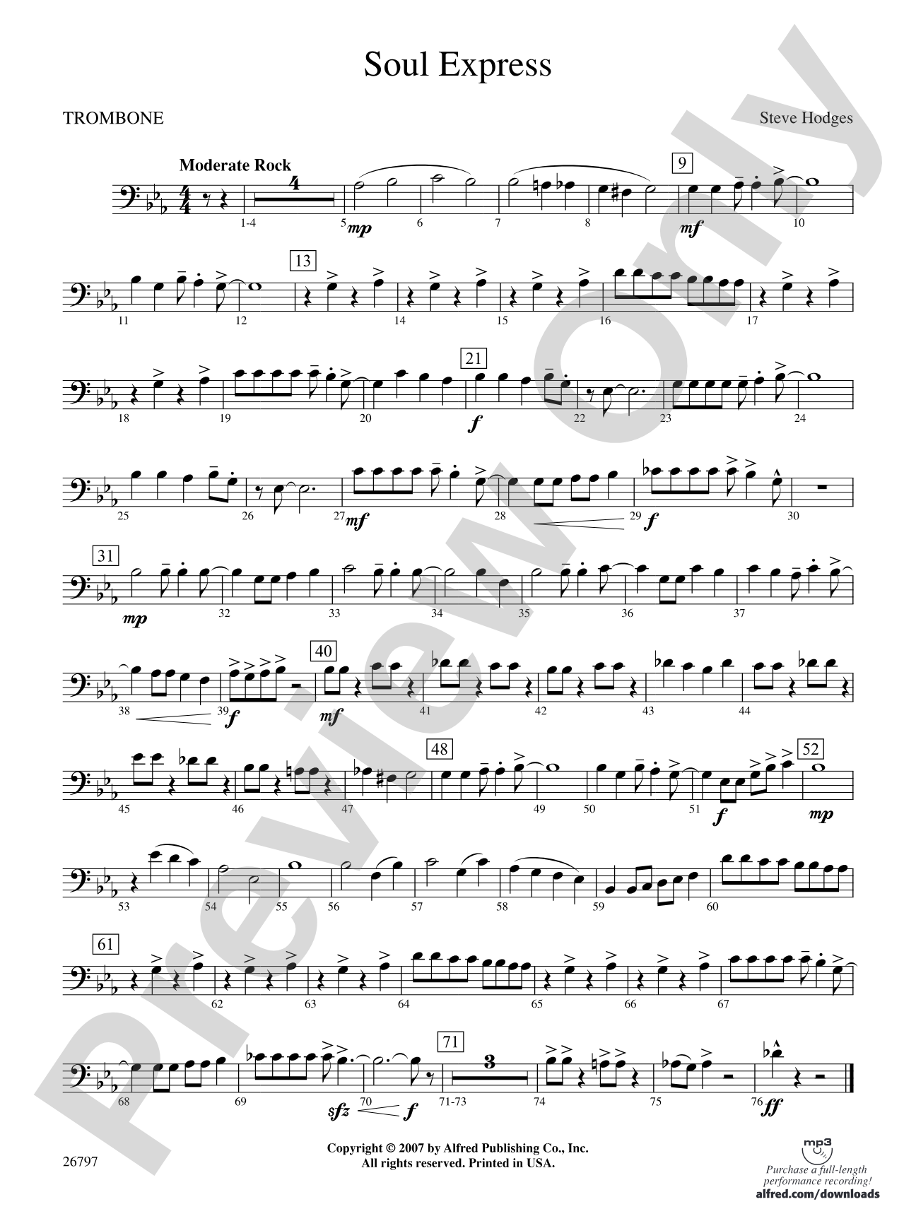 Soul Express: 1st Trombone