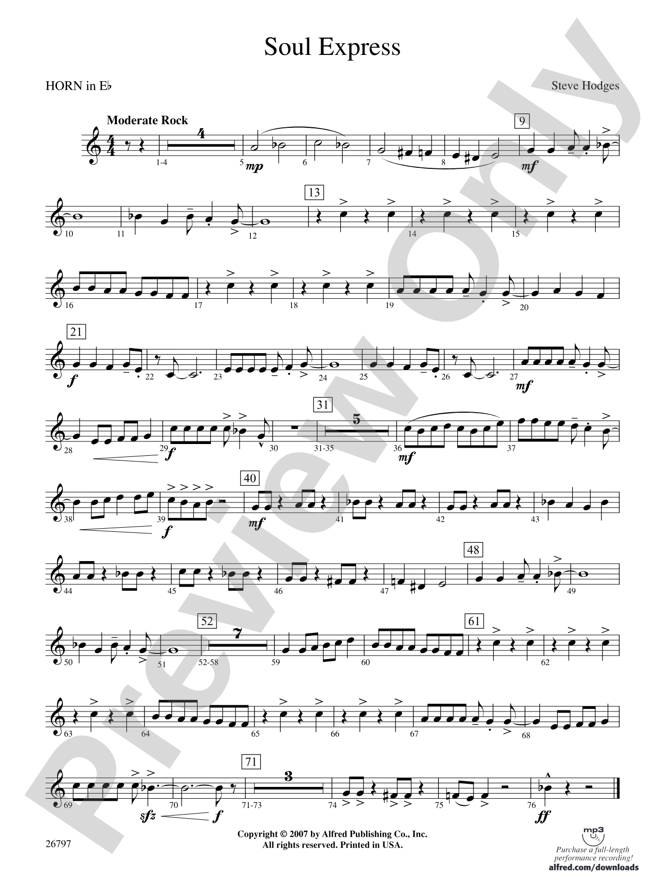 Soul Express: (wp) 1st Horn in E-flat