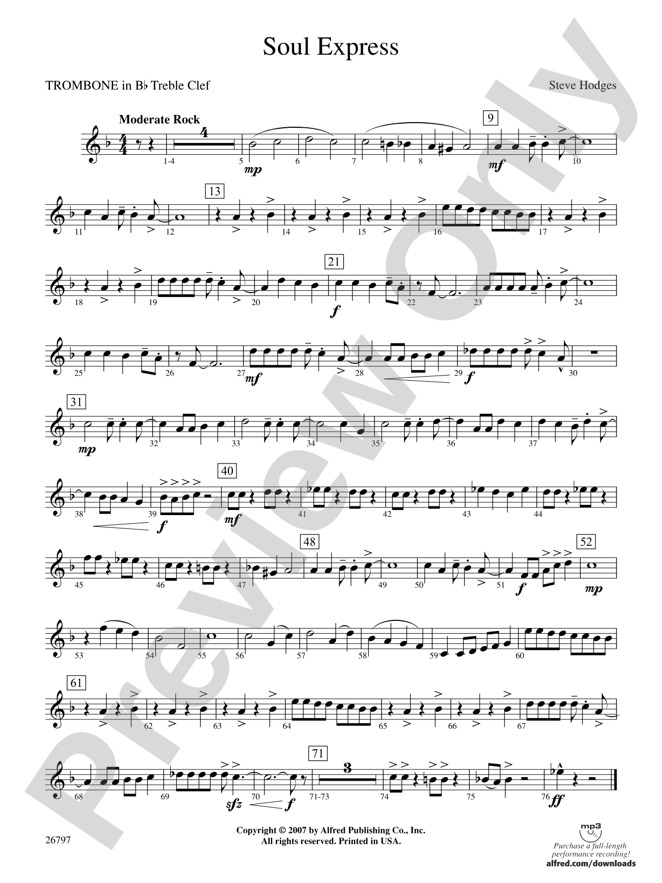 Soul Express: (wp) 1st B-flat Trombone T.C.