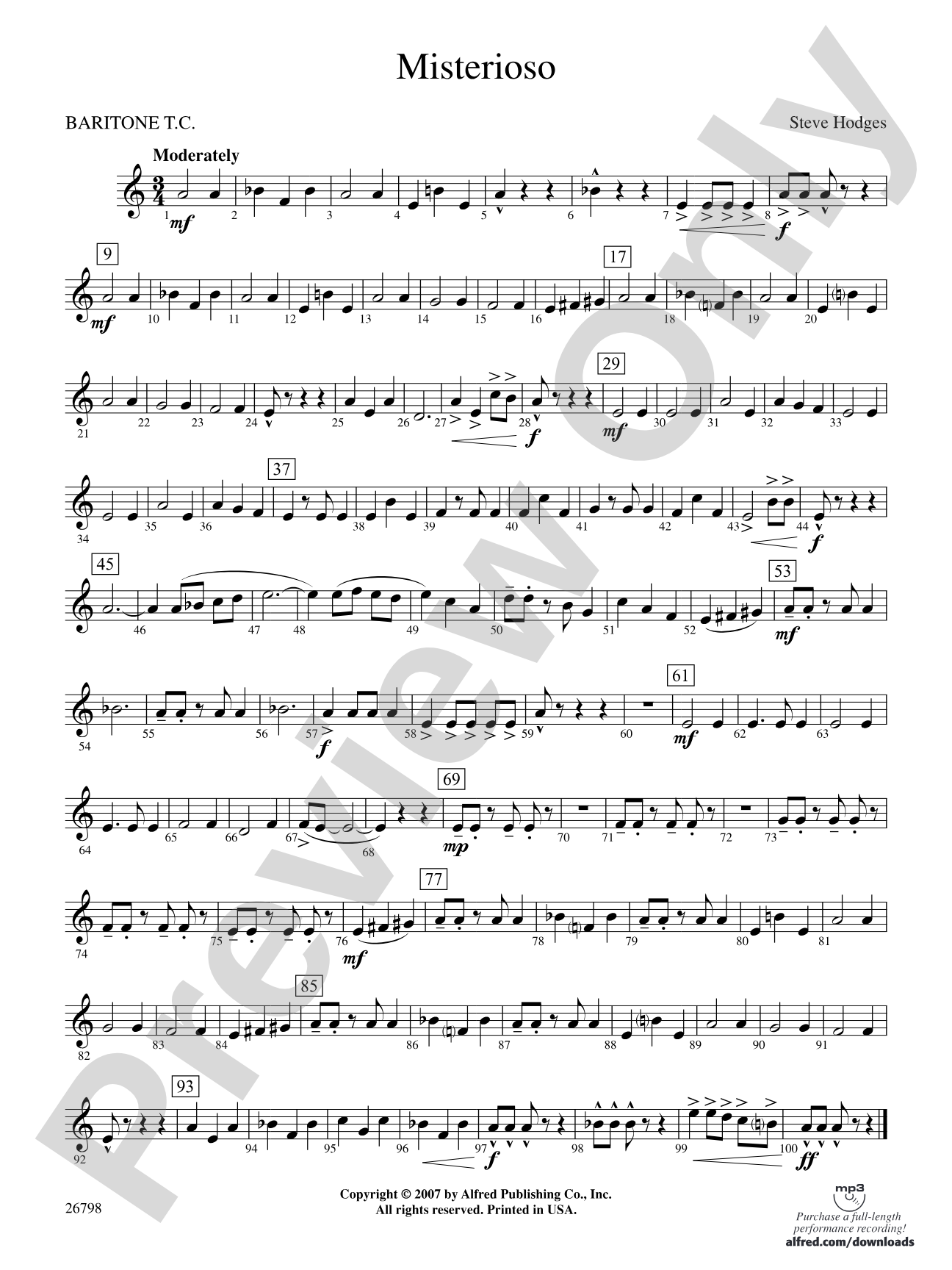 Misterioso: Baritone T.C.