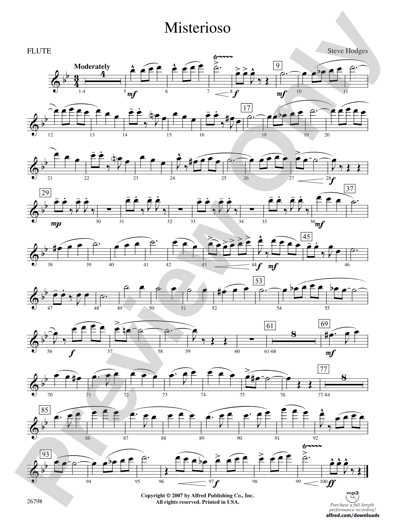 Misterioso: Flute