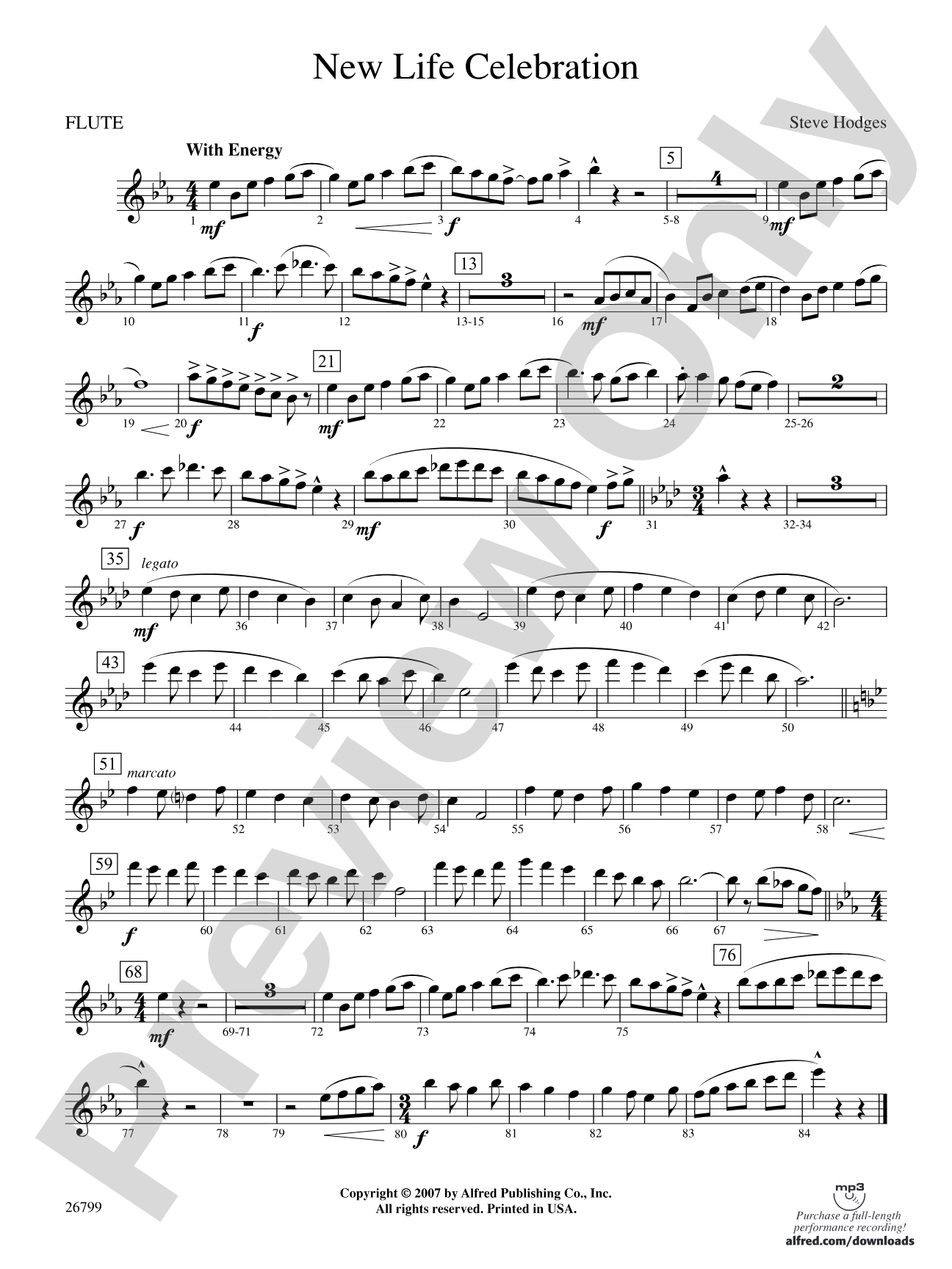 New Life Celebration: Flute